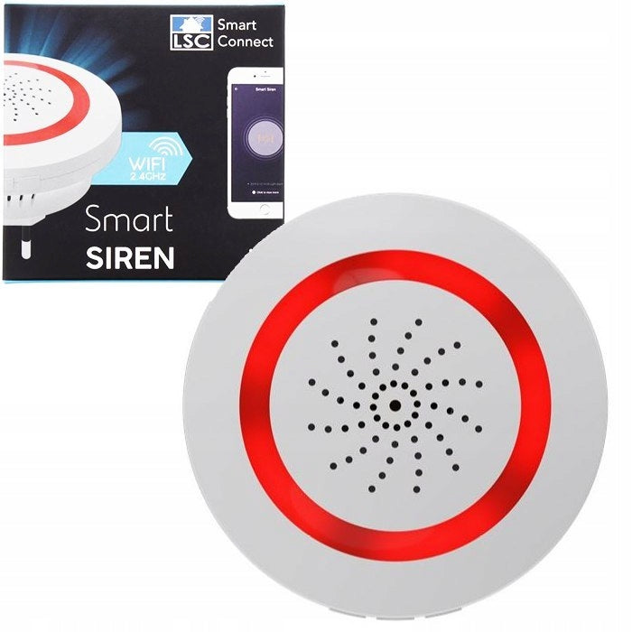 WIFI ALARM SIREN LSC SMART CONNECT 110DB INDOOR SMART HOME