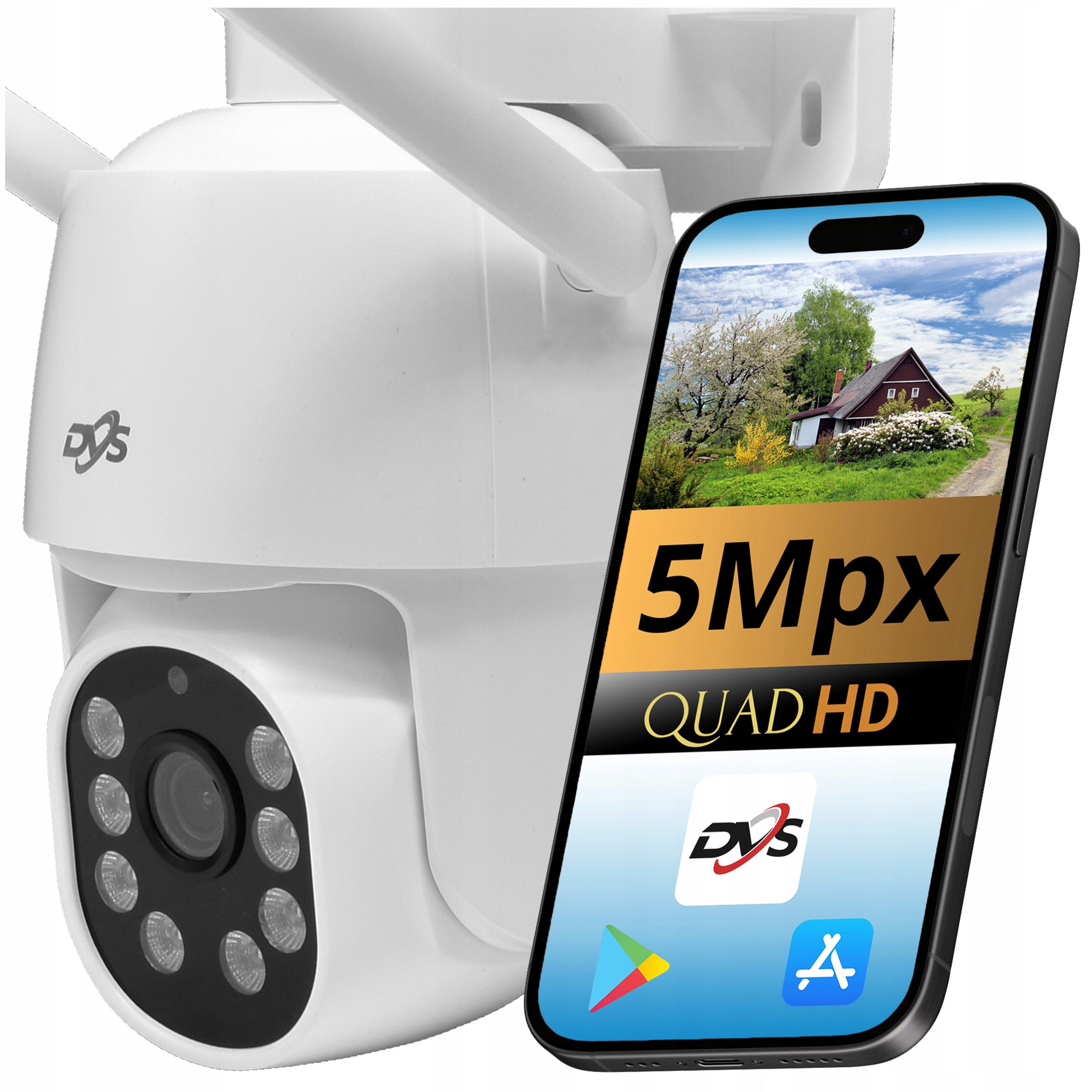 WIFI CAMERA EXTERNAL ROTATING 5Mpx 4xZOOM ONVIF MICROPHONE SPEAKER DVS