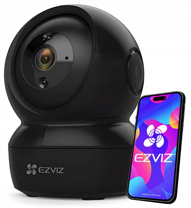 WIFI CAMERA INTERNAL ROTATING 2MPx EZVIZ C6N FULL HD BLACK 24/7 VIEW Packaging status original