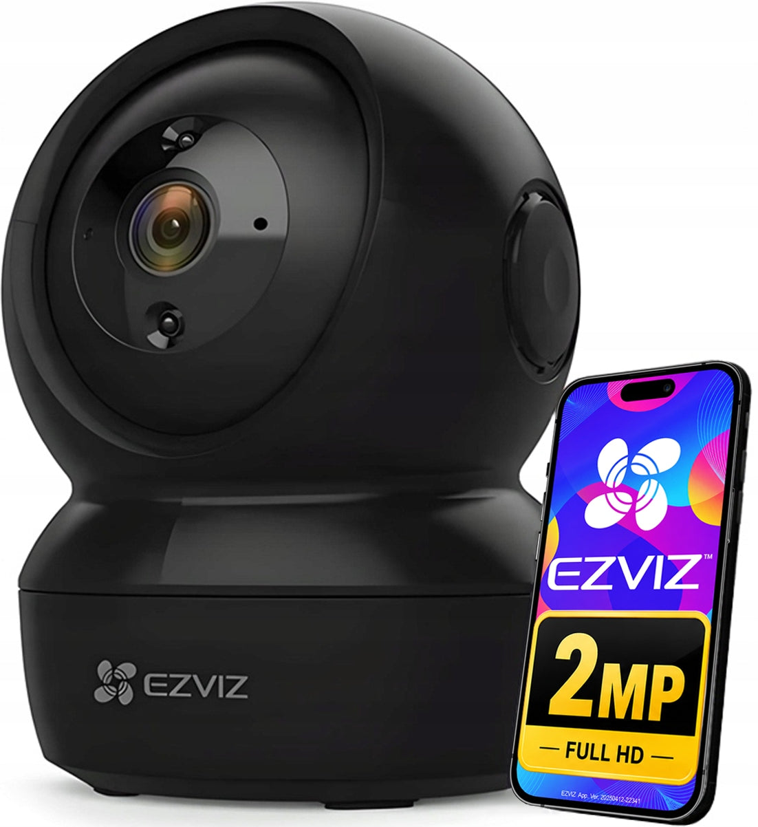 WIFI CAMERA INTERNAL ROTATING 2MPx EZVIZ C6N FULL HD BLACK 24/7 VIEW