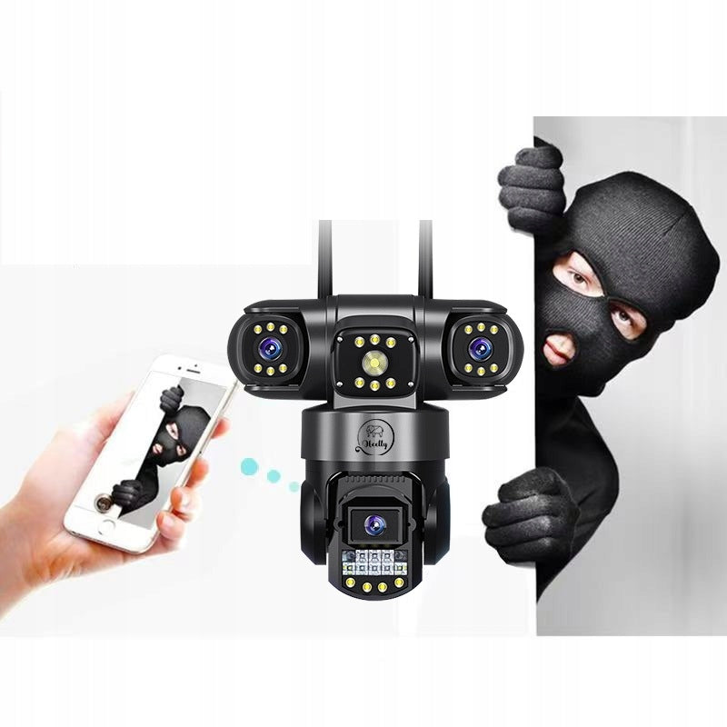 WIFI CAMERA OUTDOOR ROTATING TRIPLE 3X4MP ZOOM ALARM DETECTION IP SMART Certificates of conformity CE WEEE