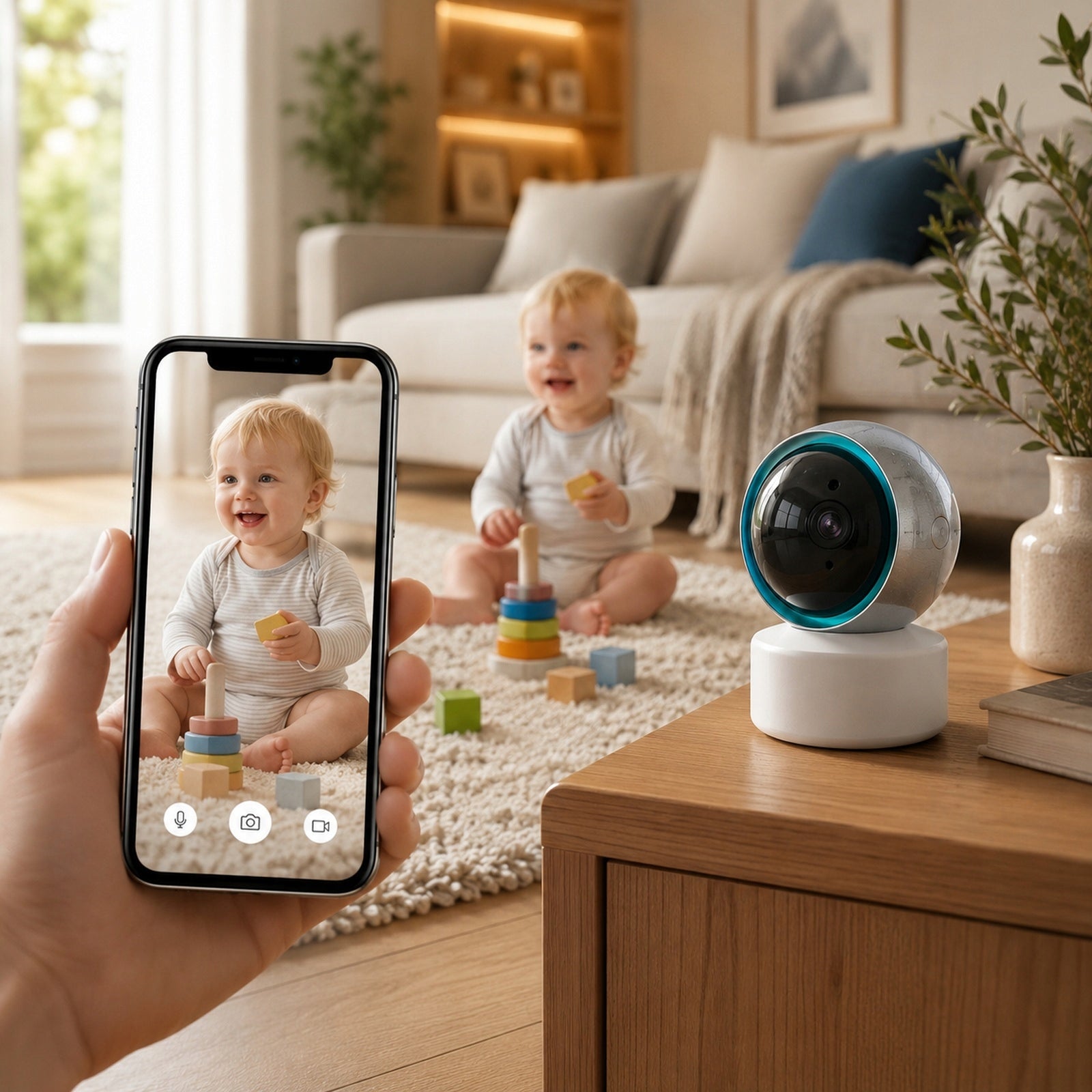 WIFI CAMERA ROTATING INDOOR FULL HD 2MP TUYA SMART DETECTION Packaging status original