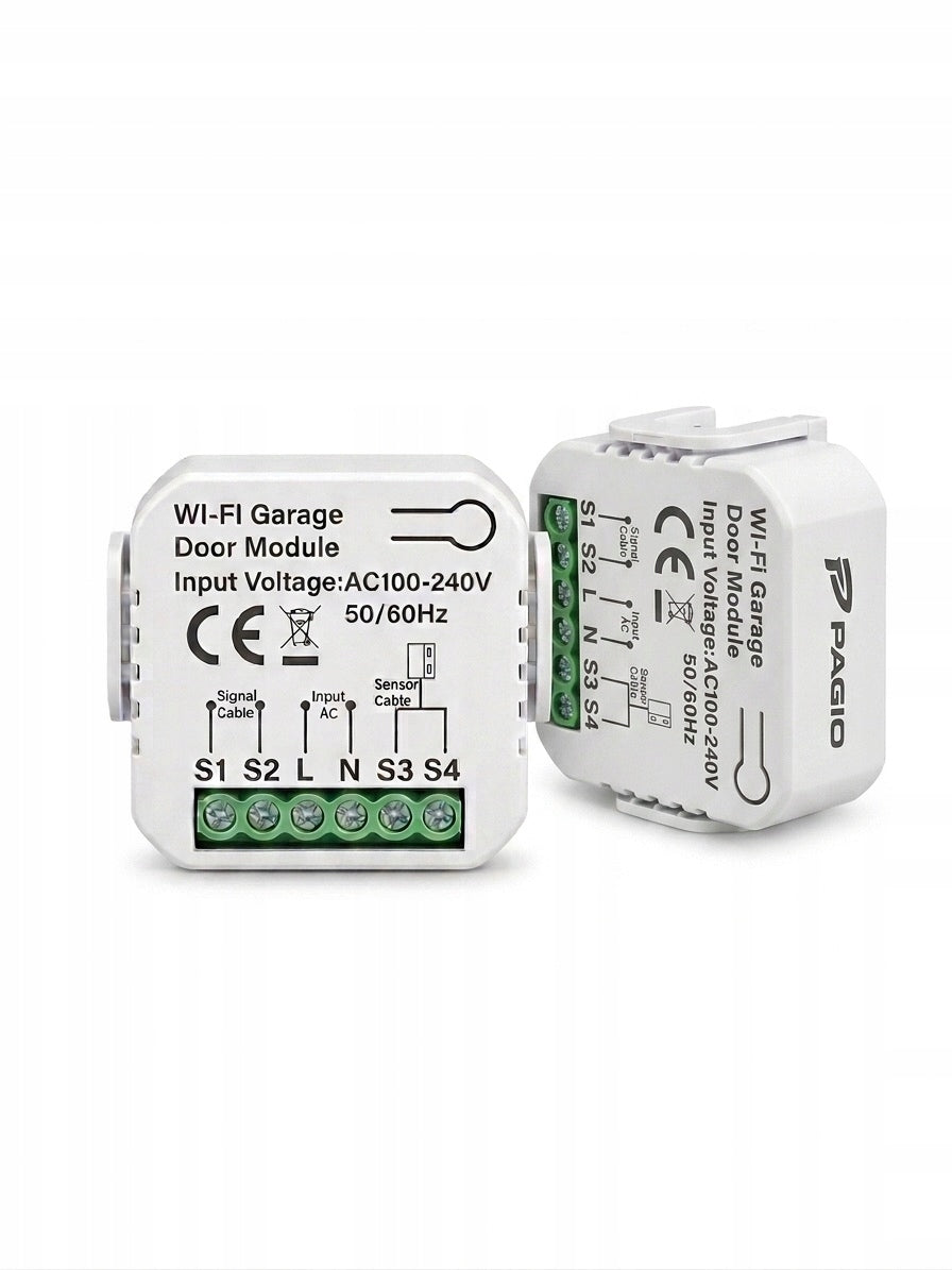 WIFI CONTROLLER FOR GARAGE DOOR AND ENTRANCE PAGIO TUYA + SENSORS Packaging status original