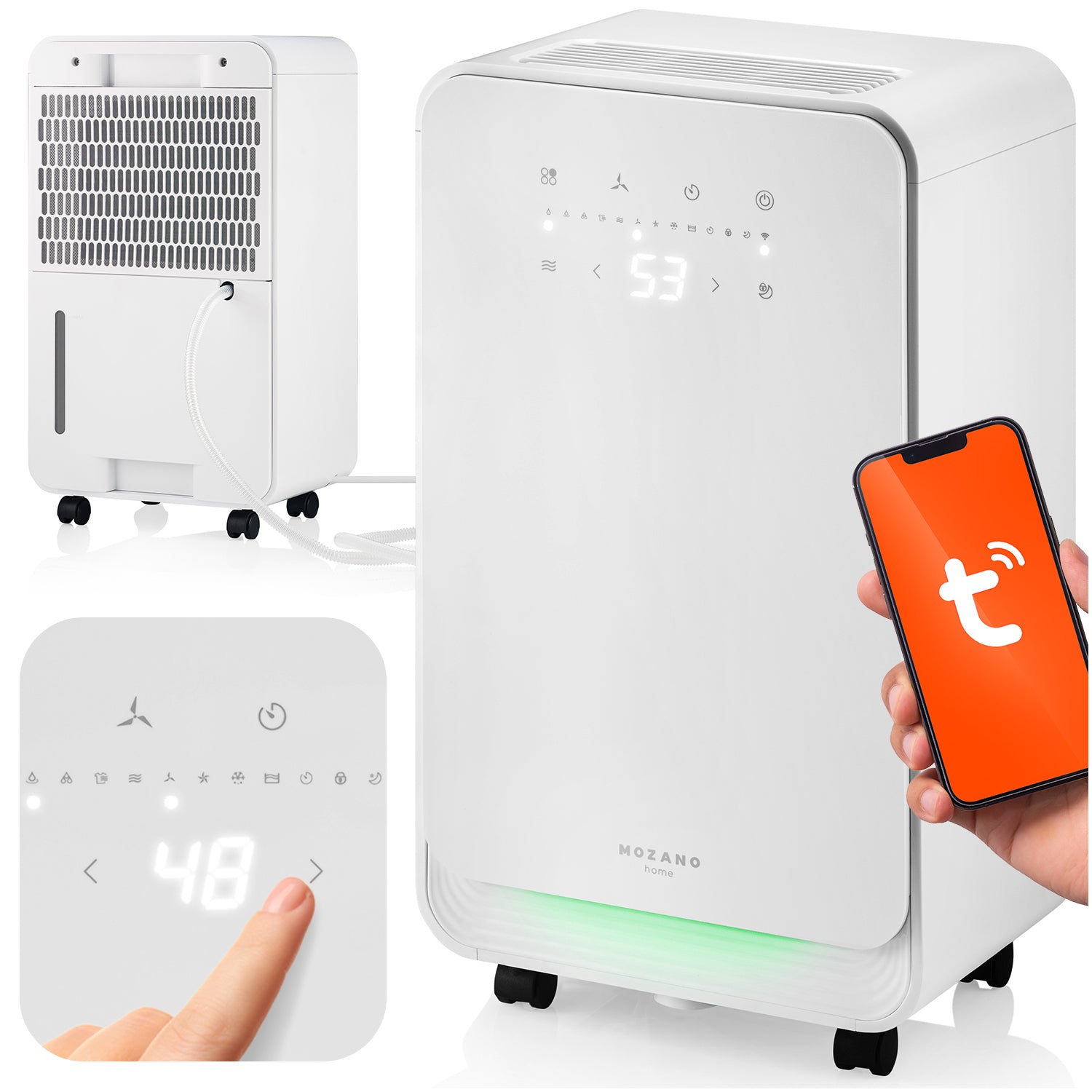 WIFI DEHUMIDIFIER MOISTURE ABSORBER AUTOMATIC XXL 12L/24H TIMER
