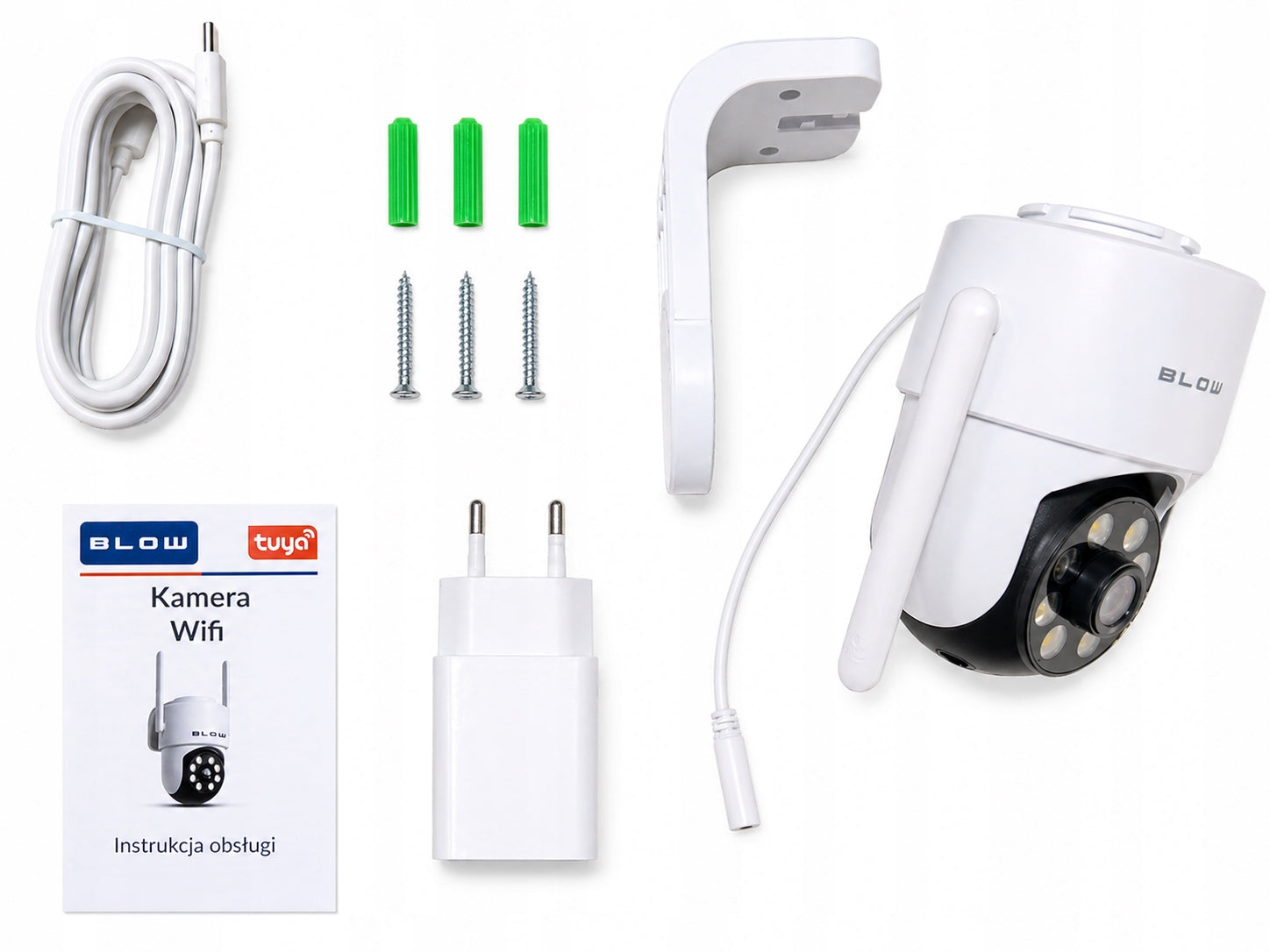 WIFI IP CAMERA 5MPx ROTATING TUYA OUTDOOR FULL HD ZOOM DETECTION IP65 PTZ Brand Blow