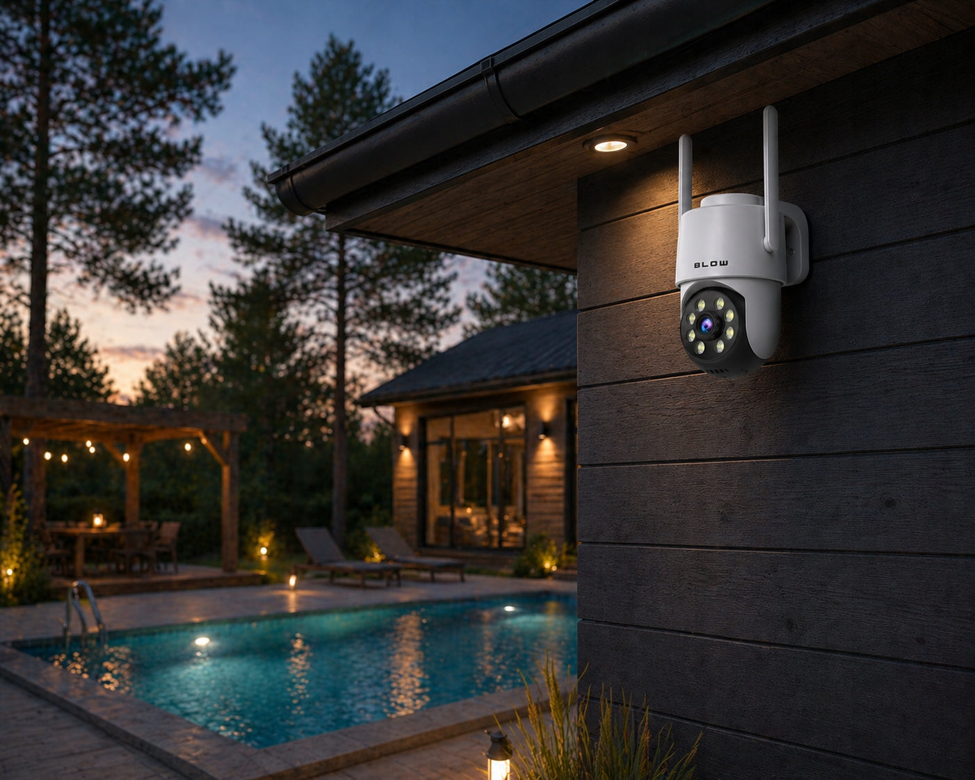 WIFI IP CAMERA 5MPx ROTATING TUYA OUTDOOR FULL HD ZOOM DETECTION IP65 PTZ Kind internal external