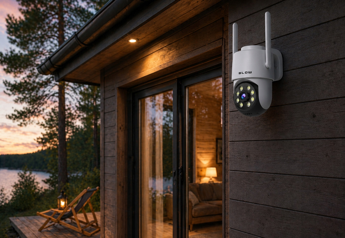 WIFI IP CAMERA 5MPx ROTATING TUYA OUTDOOR FULL HD ZOOM DETECTION IP65 PTZ Product weight with unit packaging 0.37 kg
