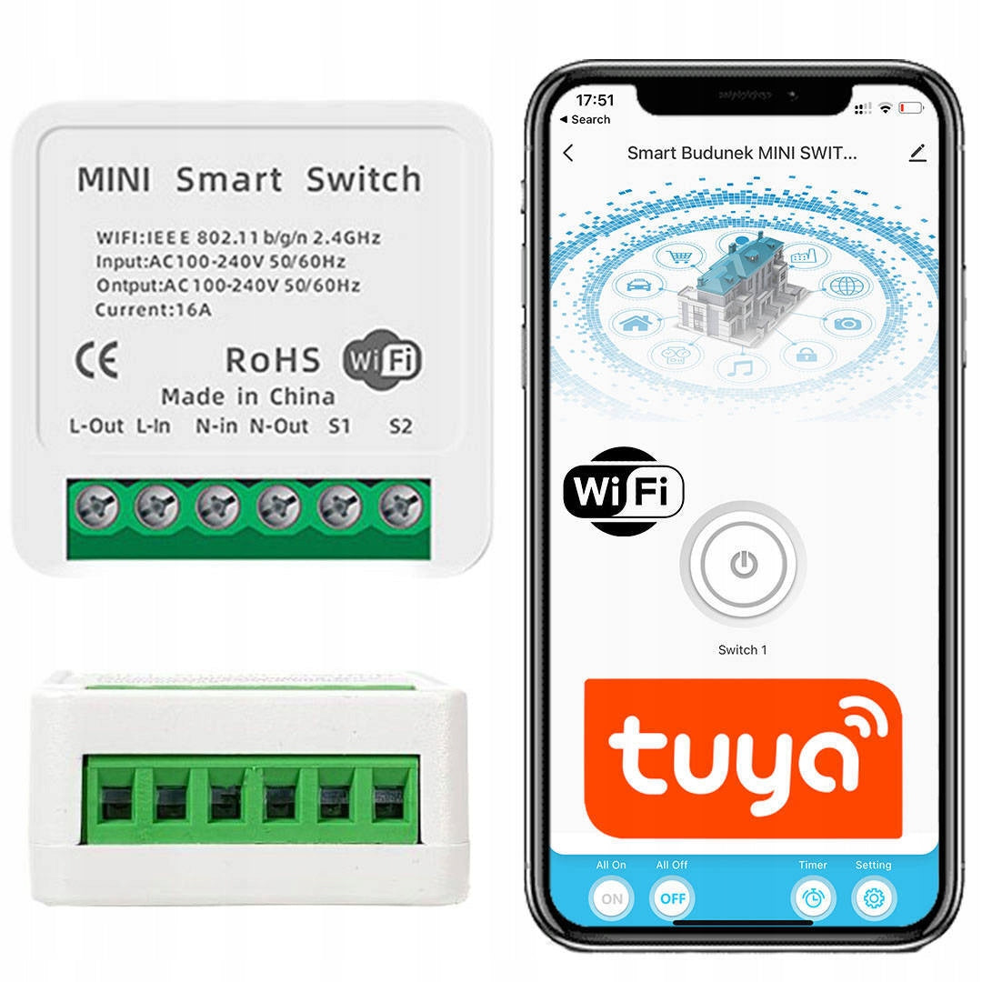 WIFI RELAY TUYA Recessed Switch 16A Smart Life Light Driver