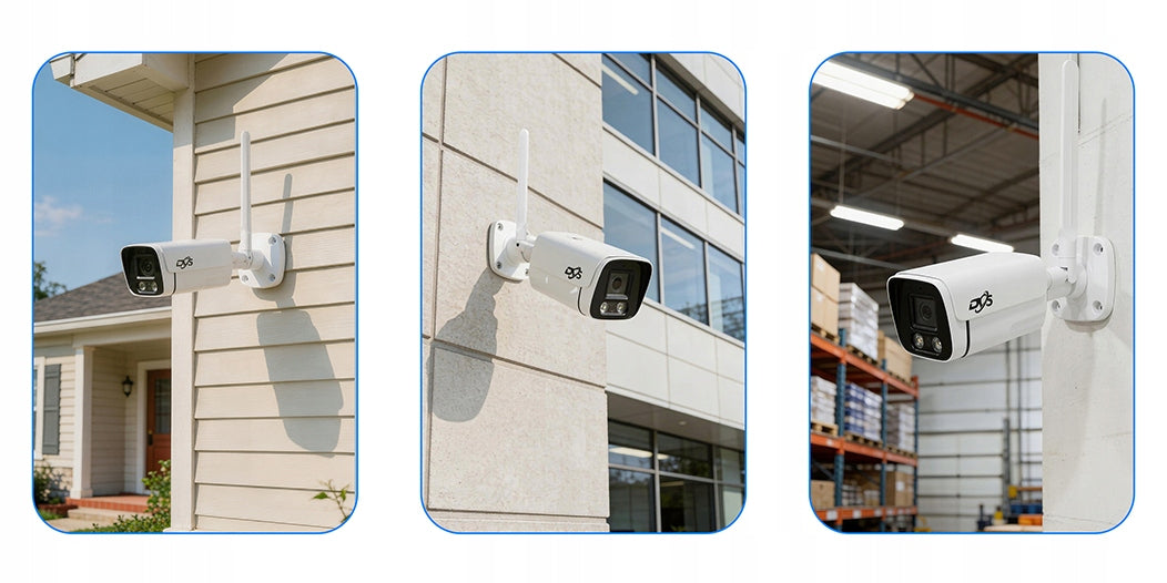 WIFI WIRELESS CAMERA IP 5MPX 2K IR20 METAL OUTDOOR AUDIO SMART DVS Packaging status original