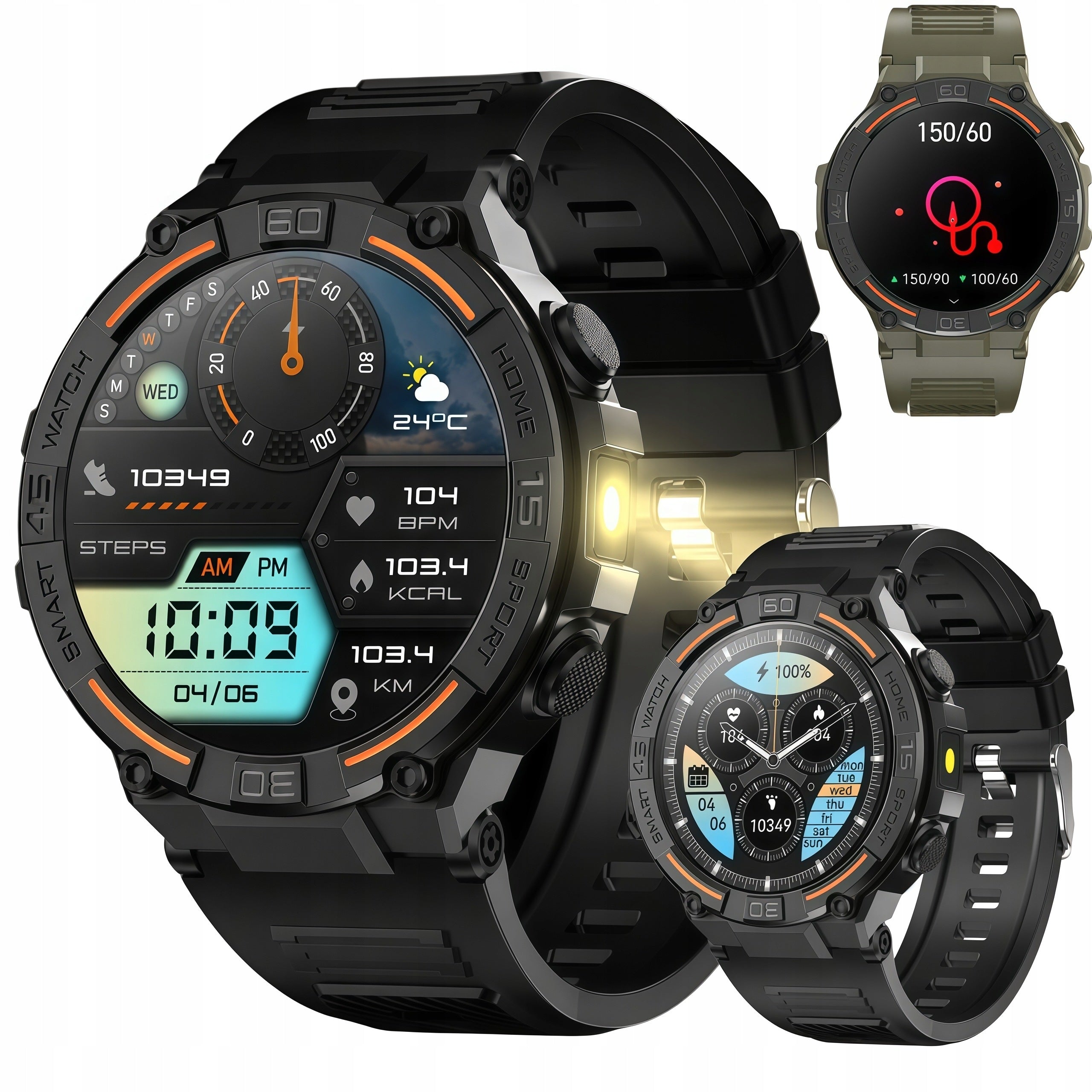 WINANQE MEN'S SMARTWATCH 360x360 CONVERSATION MENU PL WATERPROOF