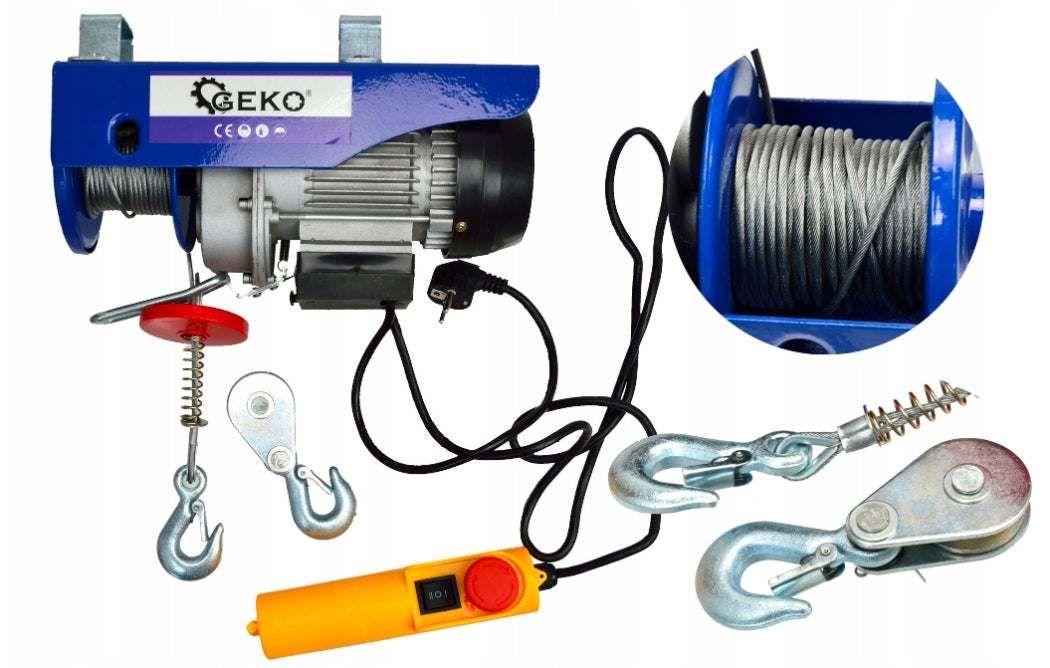 WINCH 230V ELECTRIC ROPE CONSTRUCTION workshop 300KG