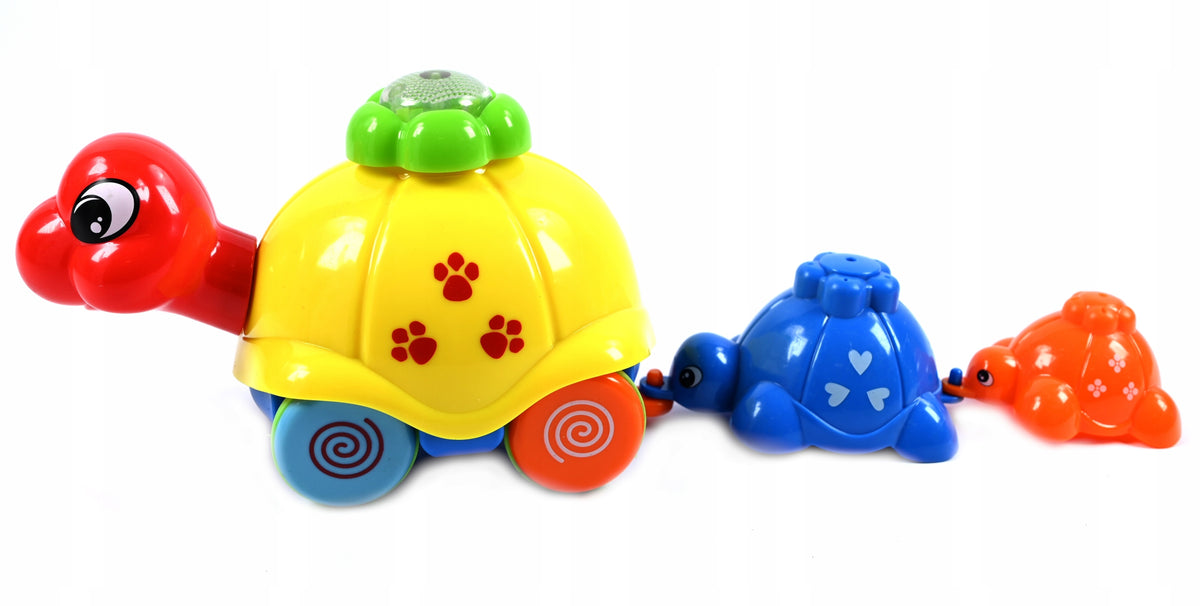 WIND-UP TURTLE ESCAPING CRAWLING DRIVE TOY RIDING TURTLE Brand Midex