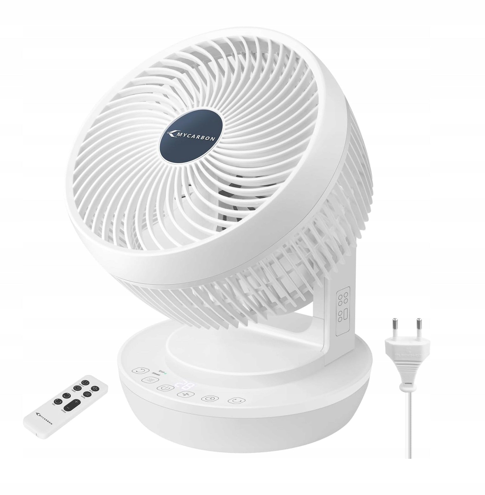 WINDMILL CIRCULATION FAN Oscillating Rotating Desk Quiet + Remote Control