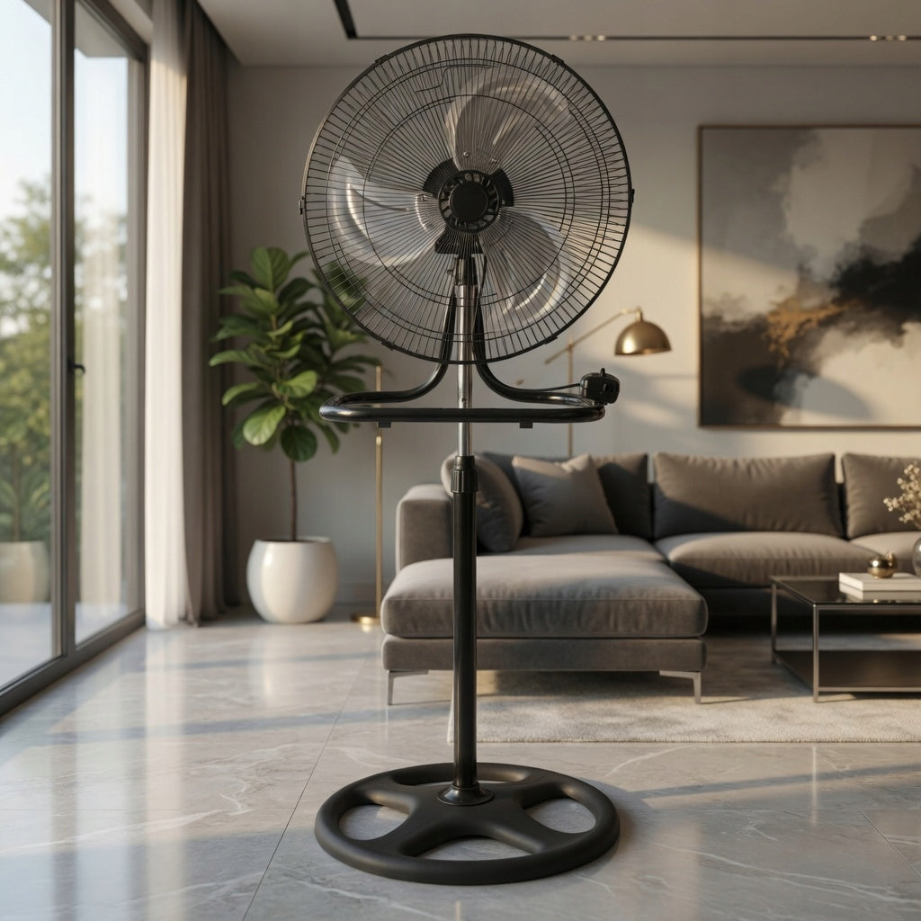 WINDMILL FLOOR STANDING FAN WALL QUIET POWERFUL INDUSTRIAL 3 IN 1 Packaging status original