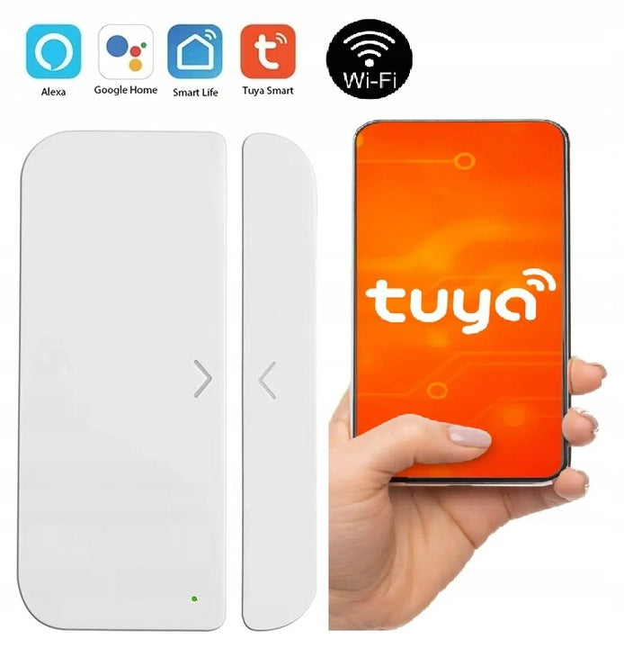 WINDOW DOOR OPENING SENSOR ALARM reed WIFI SMART LIFE TUYA Manufacturer code MT Czyjnik otwarcia drzwi okna