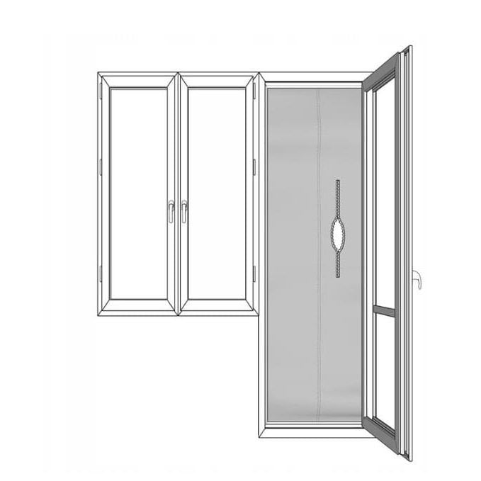 WINDOW SEAL SLEEVE PIPE AIR CONDITIONER PORTABLE BALCONY WINDOW 208cm EAN (GTIN) 5413346358110