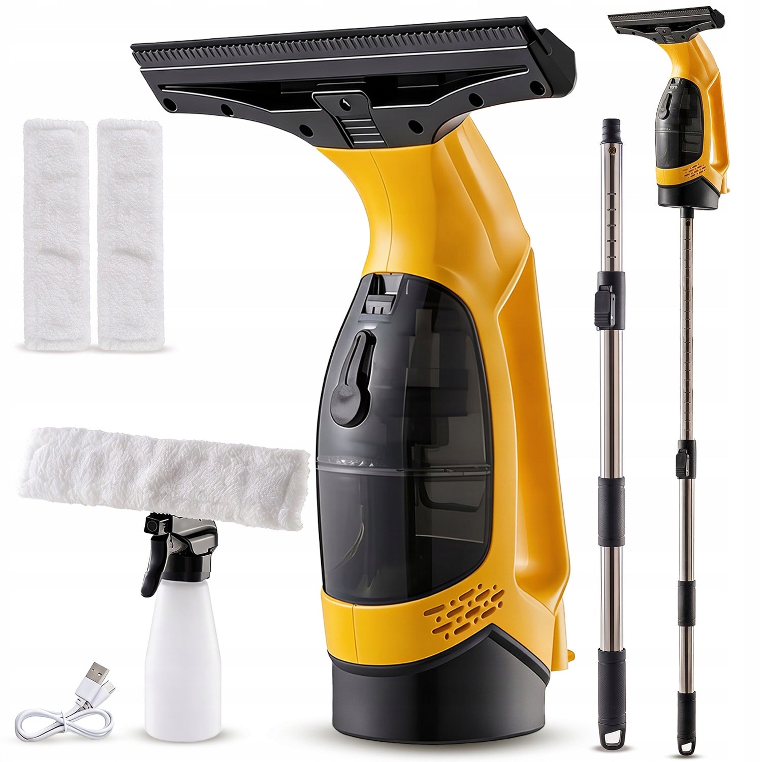 WINDOW WASHER 28cm RECHARGEABLE 2200 mAh MIRROR GLASS WITH BOOM
