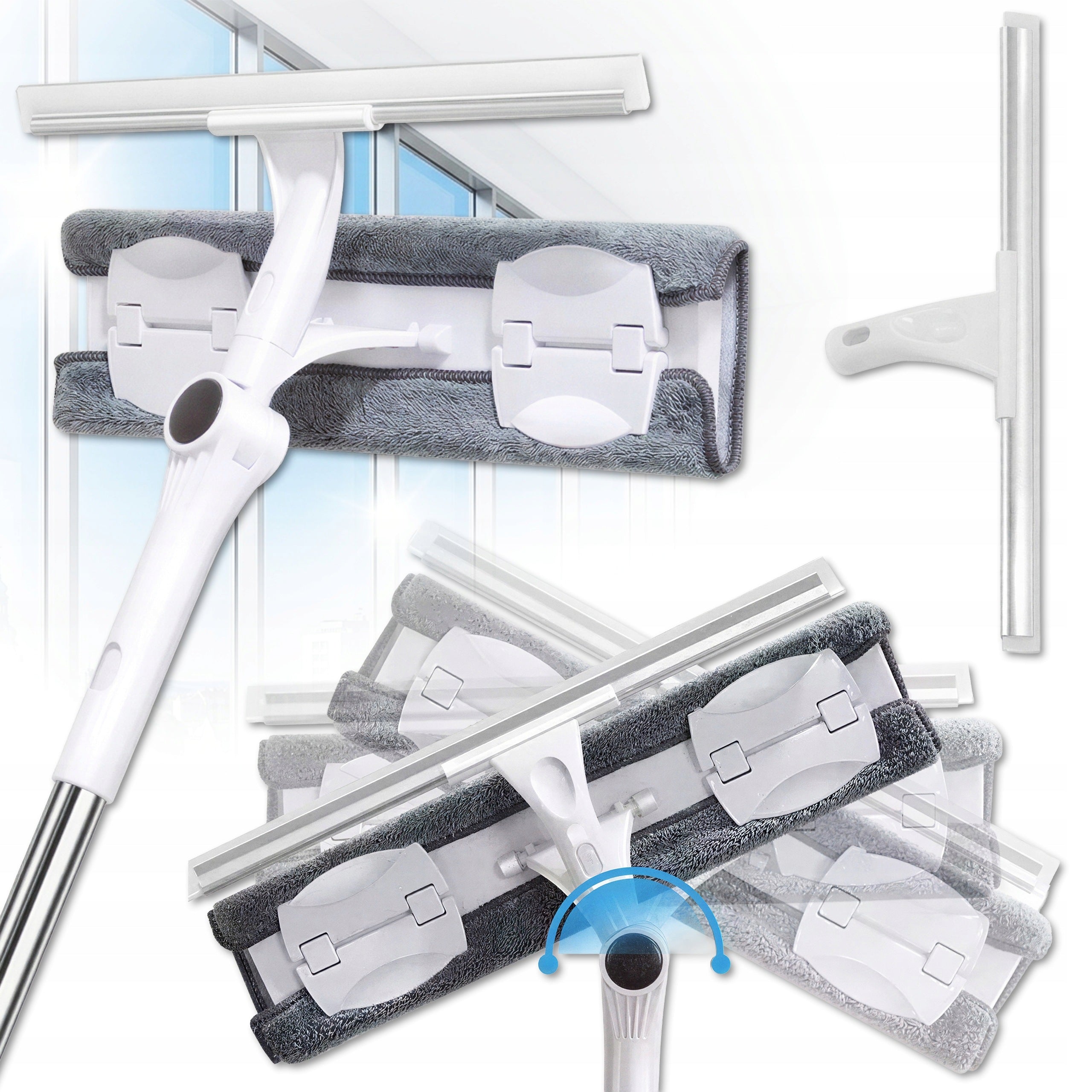WINDOW WASHER FOR PANELS WITH TELESCOPIC PULLER WITH OVERLAY 150 CM XXL