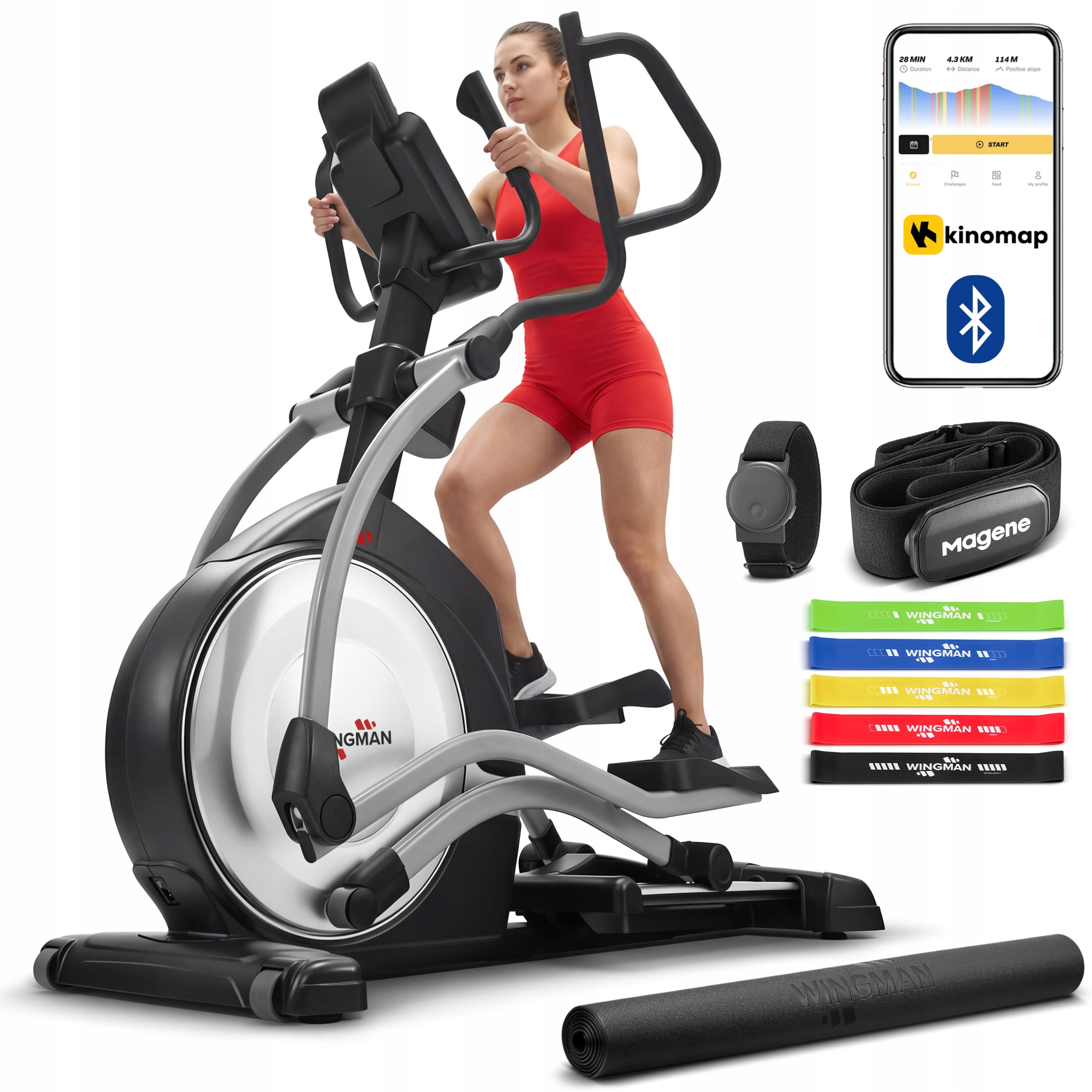 WINGMAN AIR230 PRO ELLIPTICAL CROSS TRAINER | ELLIPTICAL CROSS TRAINER | MAGNETIC | WHEEL 15KG