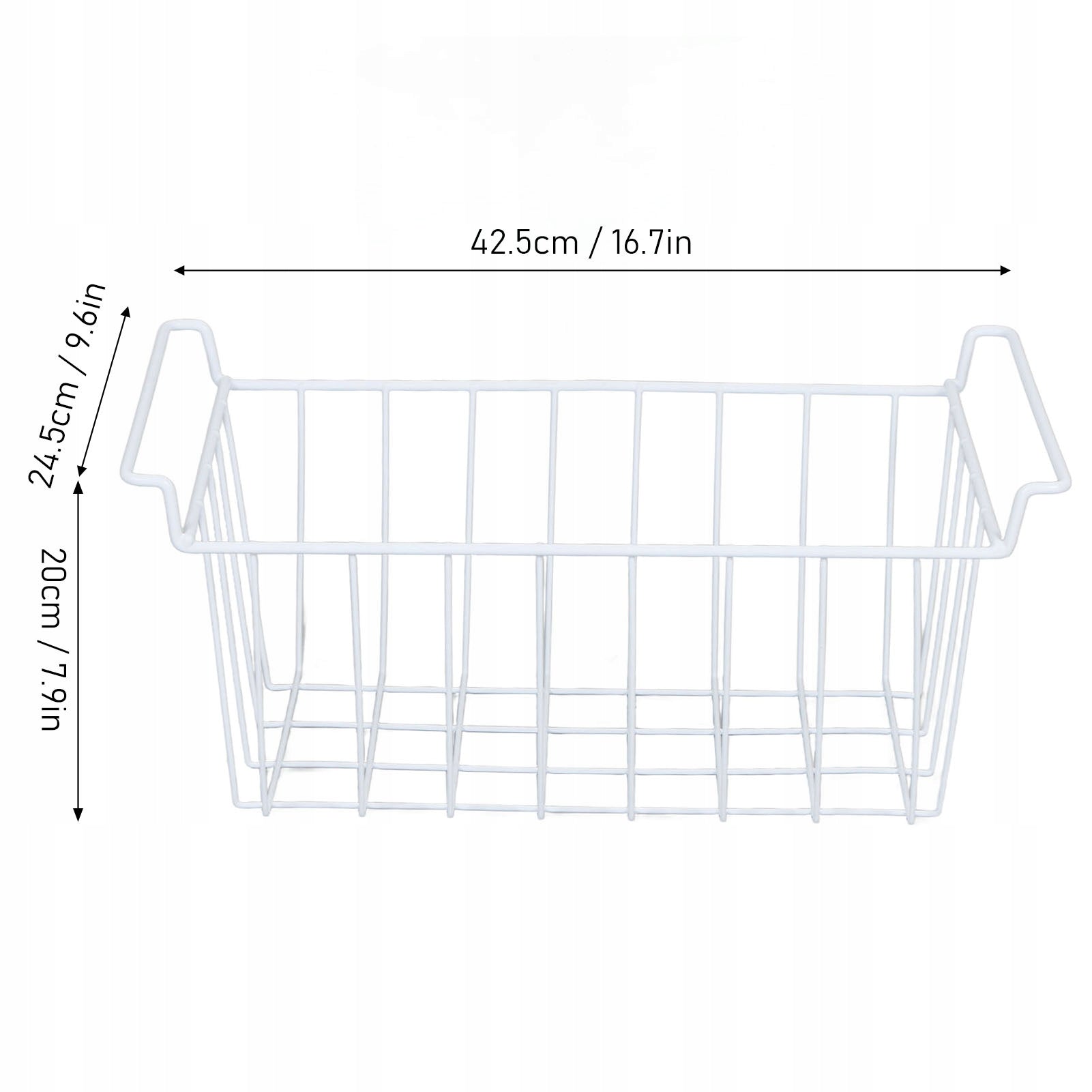 WIRE BASKET FOR FRIDGE FREEZER 2 PCS 42.5CM X 24.5CM X 20CM Manufacturer code 28123881