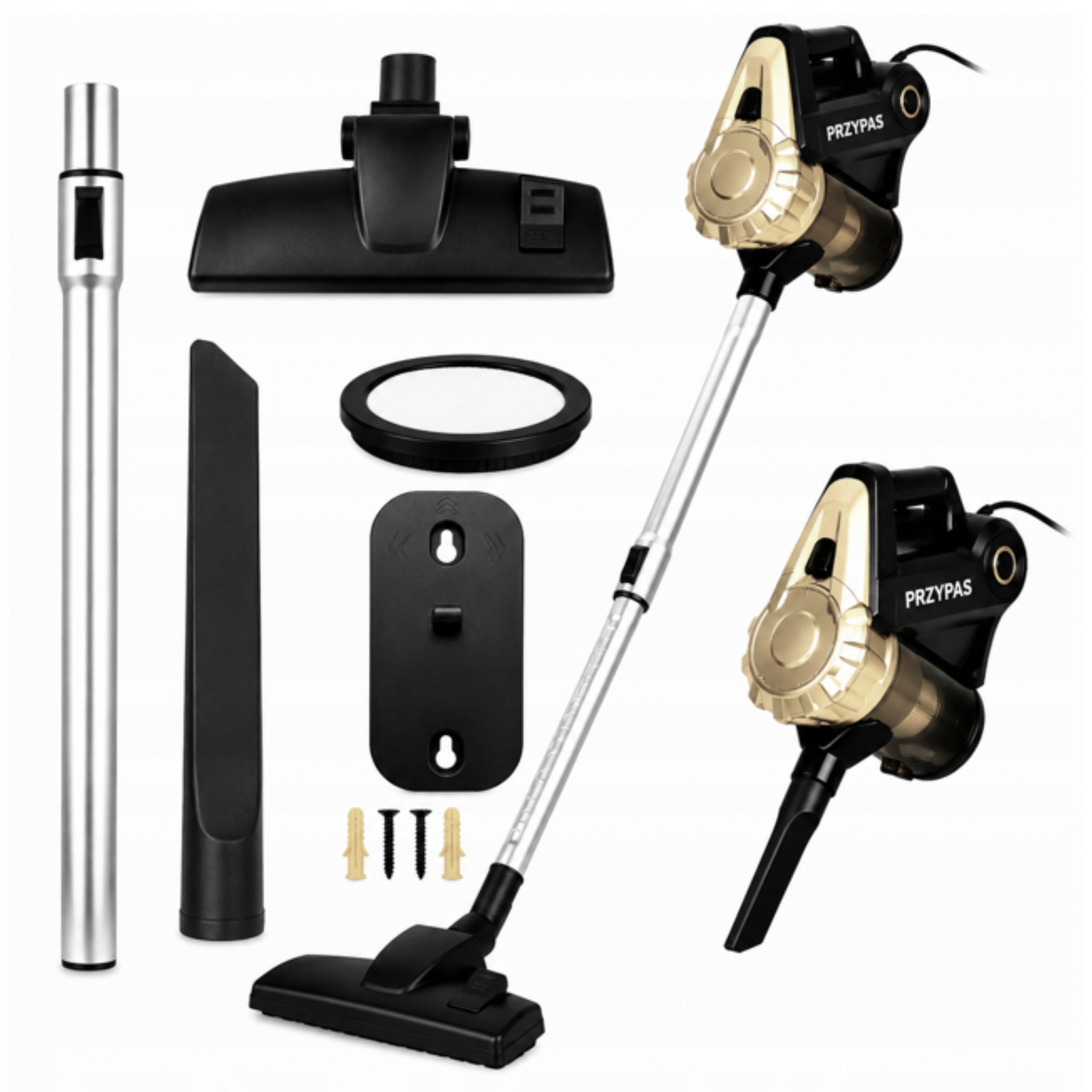 WIRED UPRIGHT VACUUM CLEANER 600W STRONG BAGLESS 2in1 LIGHTWEIGHT TELESCOPIC 5M