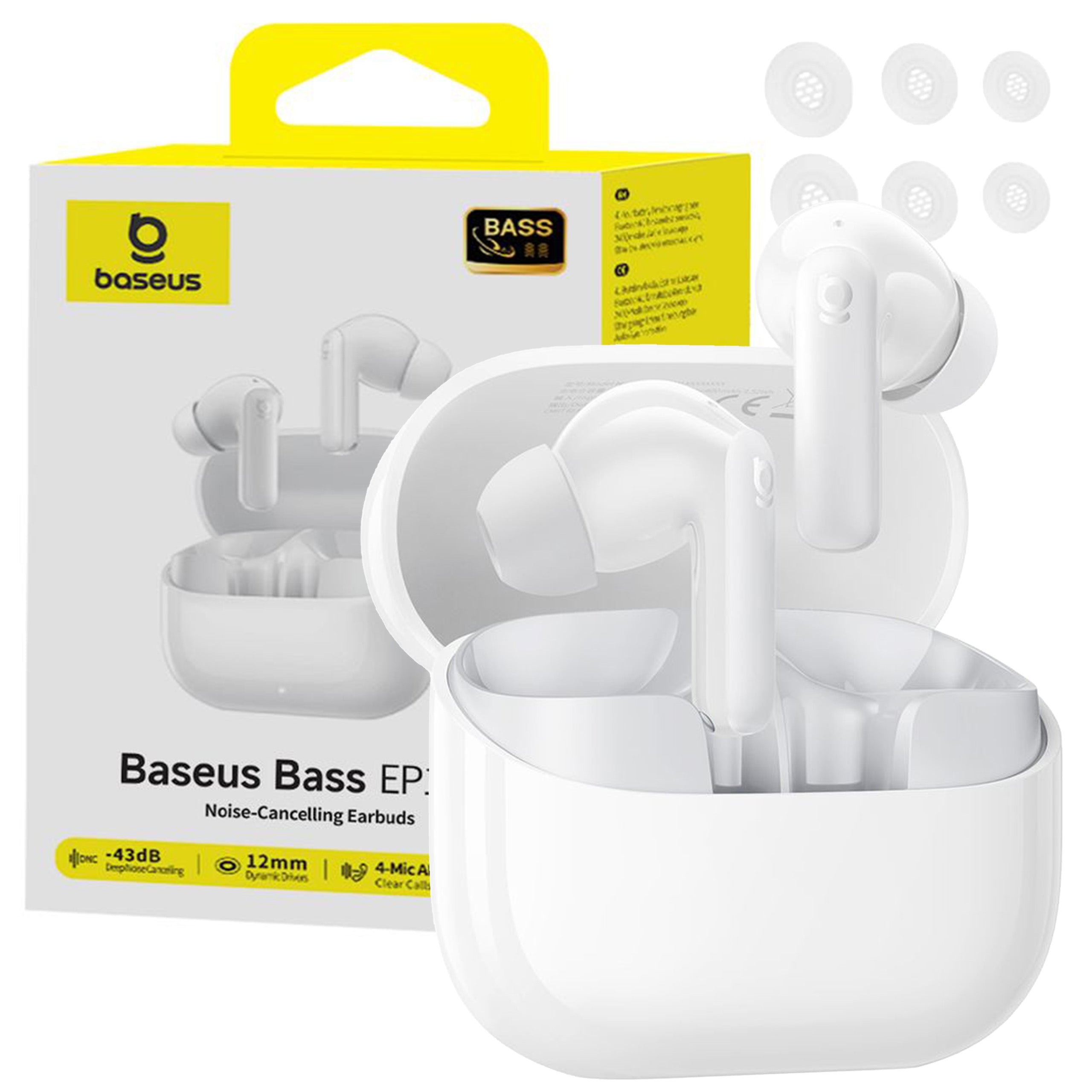 WIRELESS BLUETOOTH HEADPHONES TWS ANC ENC IN-EAR BASEUS BASS EP10