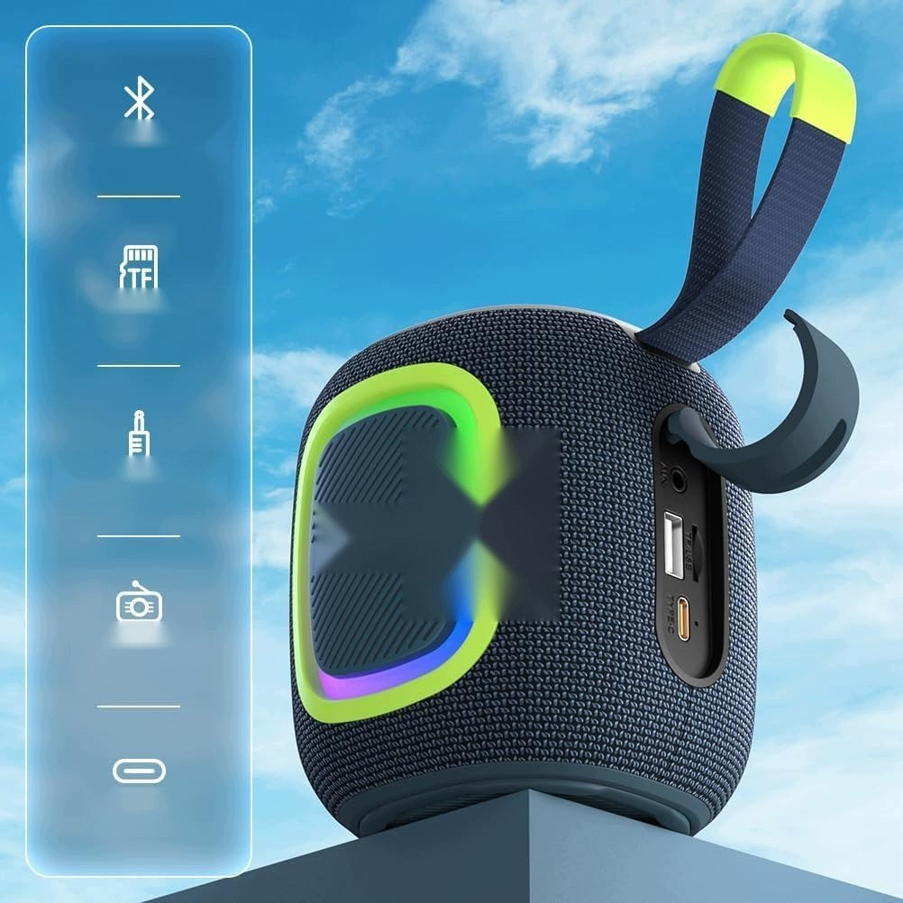 WIRELESS BLUETOOTH SPEAKER COMPACT WATERPROOF USB RADIO LED CARD Brand no brand