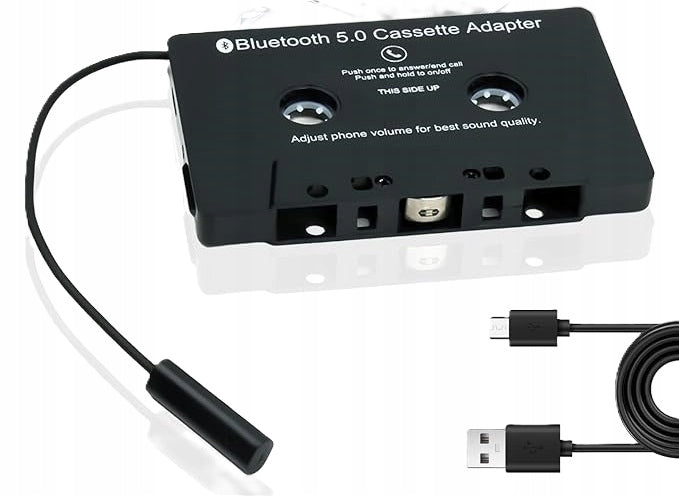 WIRELESS CASSETTE ADAPTER FOR CAR RADIO BLUETOOTH 5.0