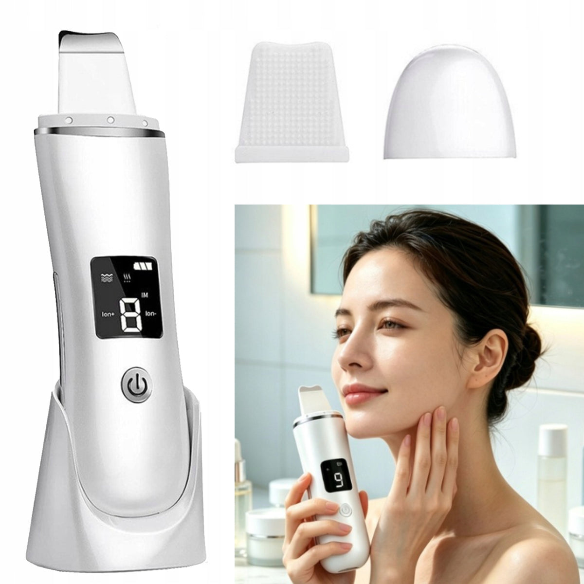 WIRELESS CAVITATION PEELING FOR FACE ULTRASONIC 5in1 + OVERLAY