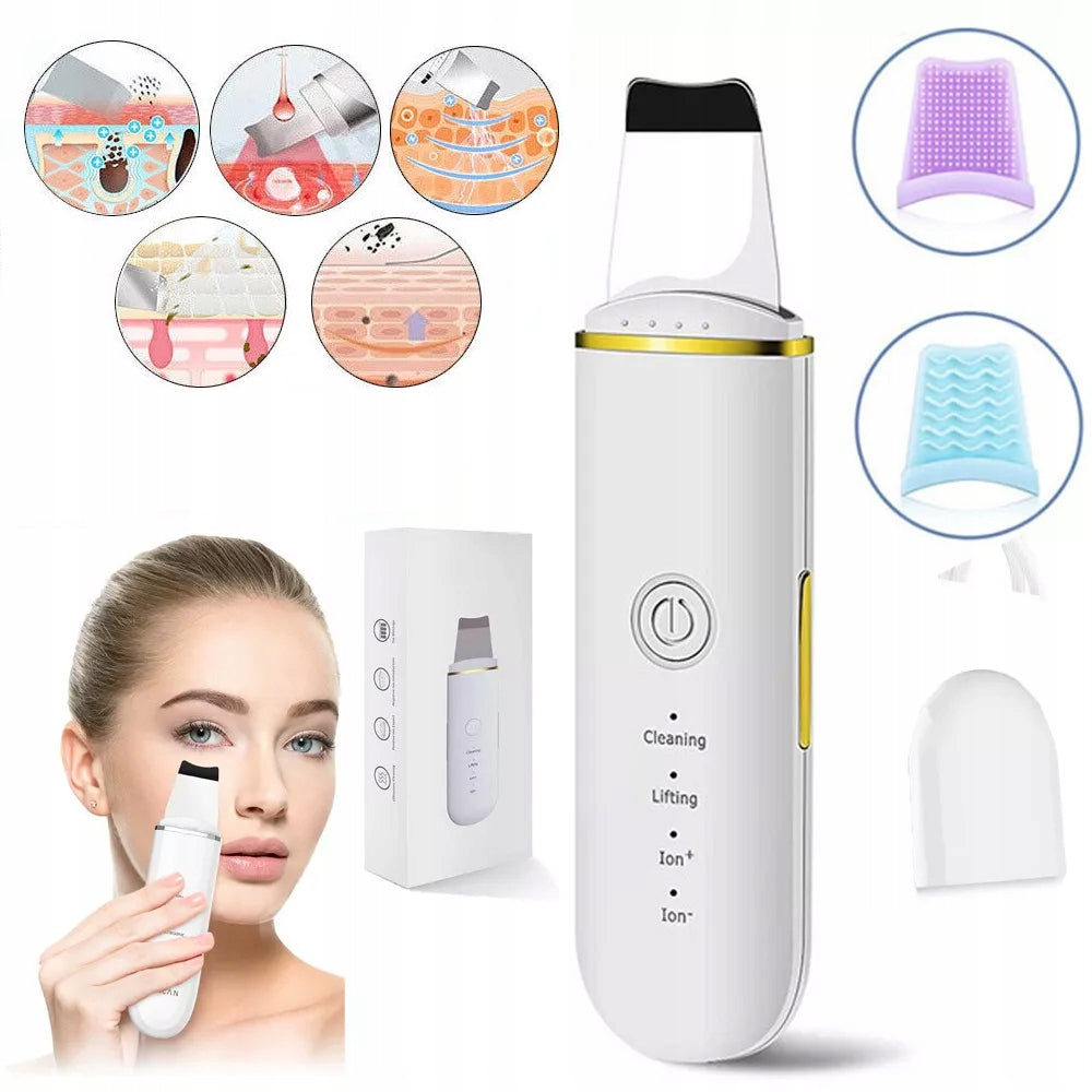 WIRELESS CAVITATION PEELING IONTOPHORESIS SONOPHORESIS FACIAL CLEANSING Batteries included yes