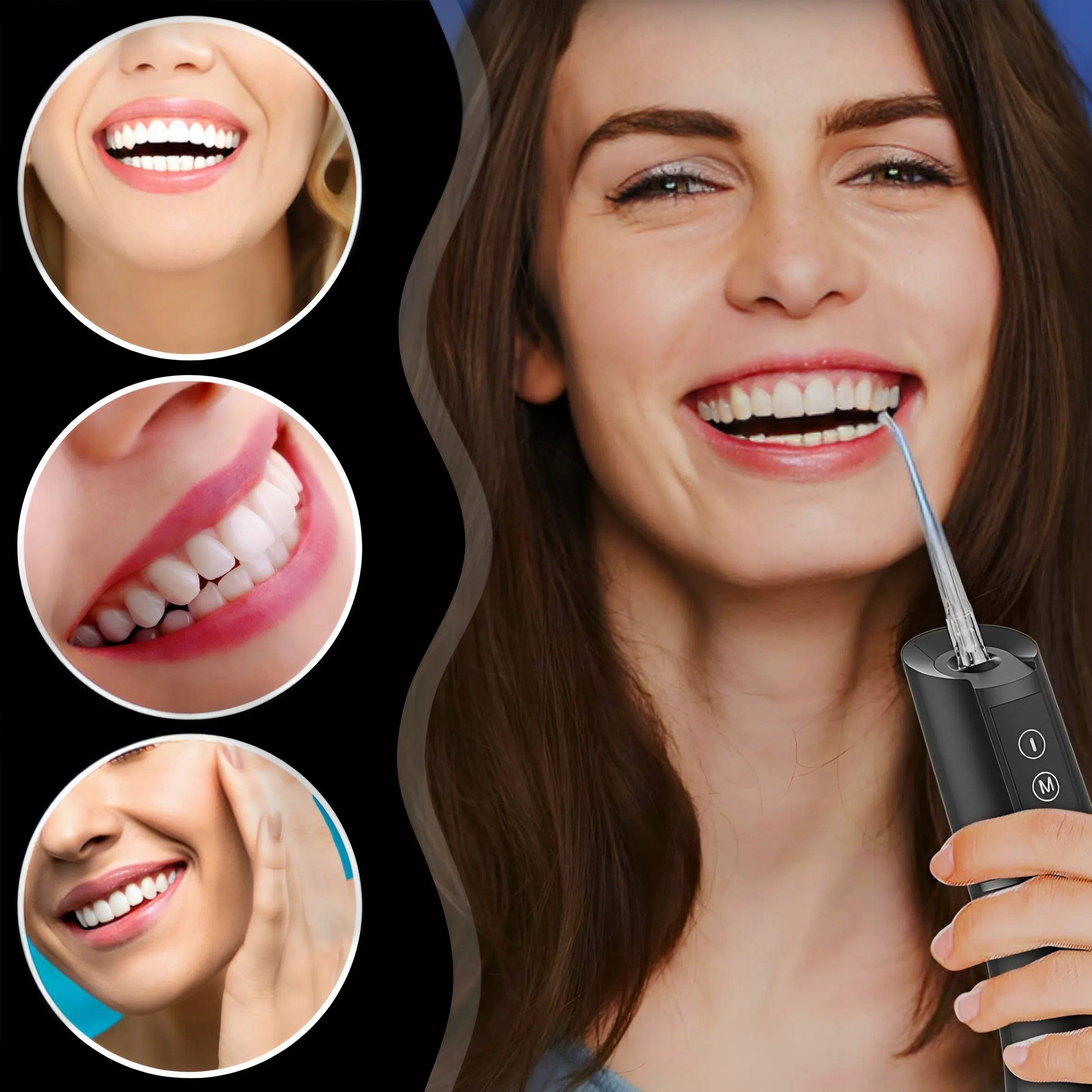 WIRELESS DENTAL IRRIGATOR 5 MODES 400ML + 5 TIPS Kind wireless