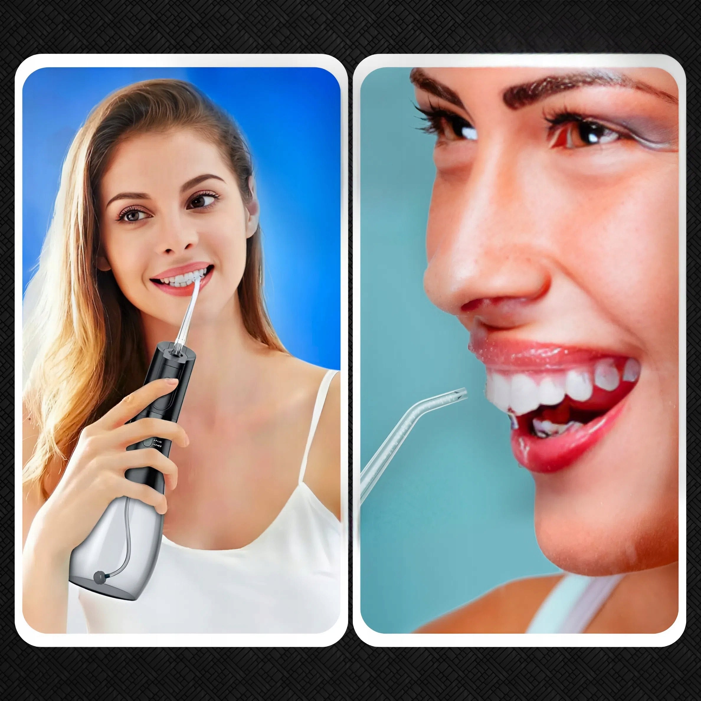 WIRELESS DENTAL IRRIGATOR 5 MODES 400ML + 5 TIPS Power supply rechargeable battery