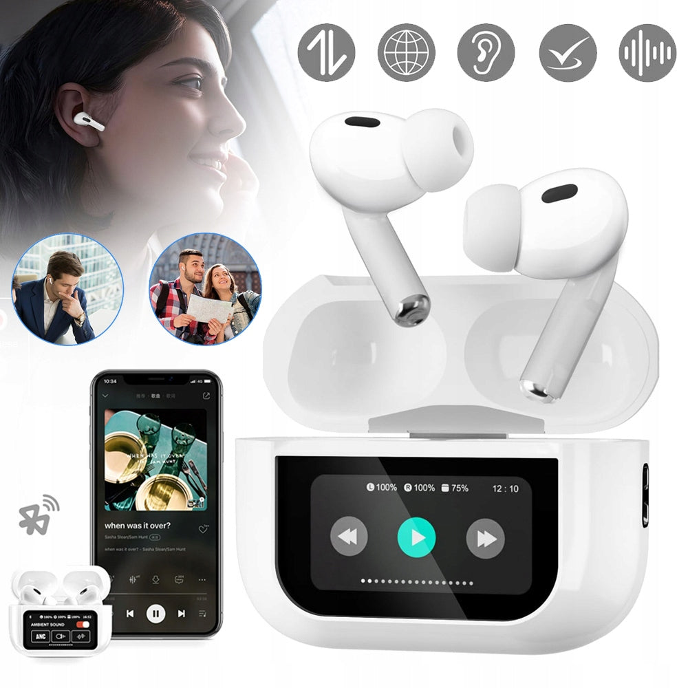 WIRELESS EARBUDS WITH BLUETOOTH TRANSLATION 144 LANGUAGES TRANSLATOR