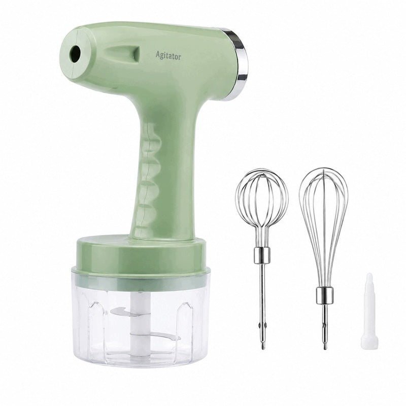 WIRELESS ELECTRIC MIXER 3 INTERCHANGEABLE TIPS 2IN1 SHREDDER Packaging status original