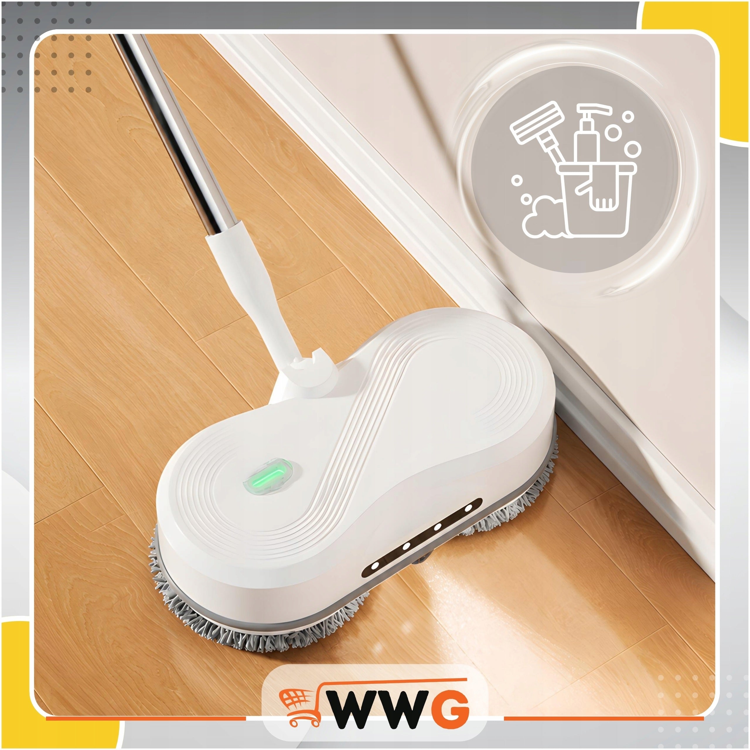 WIRELESS ELECTRIC MOP 300ML ROTARY MOP SET WINDOW WASHER Brand WWG