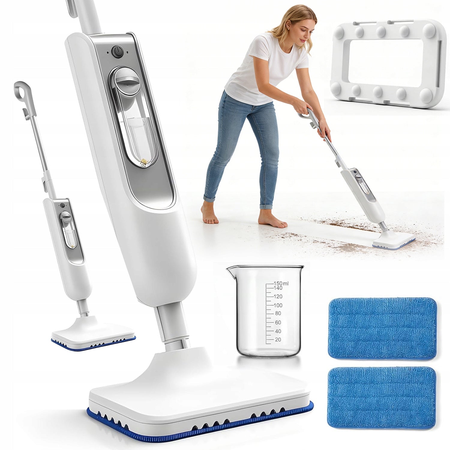 WIRELESS ELECTRIC MOP 400ML ROTARY MOP SET WINDOW WASHER