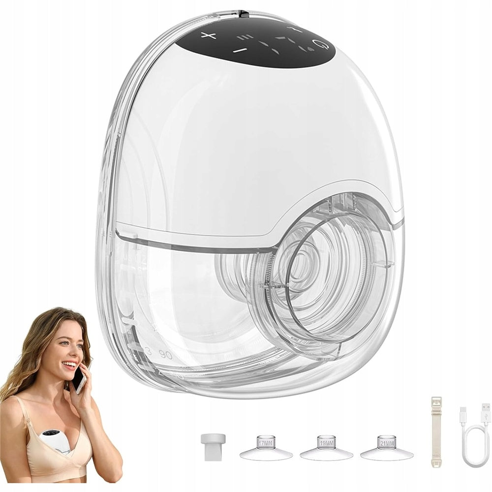 WIRELESS ELECTRIC SHELL BREAST PUMP PORTABLE 4 MODES 12 LEVELS Packaging status original