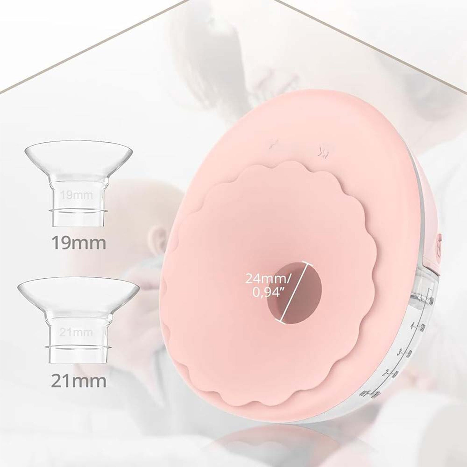 WIRELESS ELECTRONIC TWO-PHASE BREAST PUMP WITH 12 SPEED SACHET Medical device no