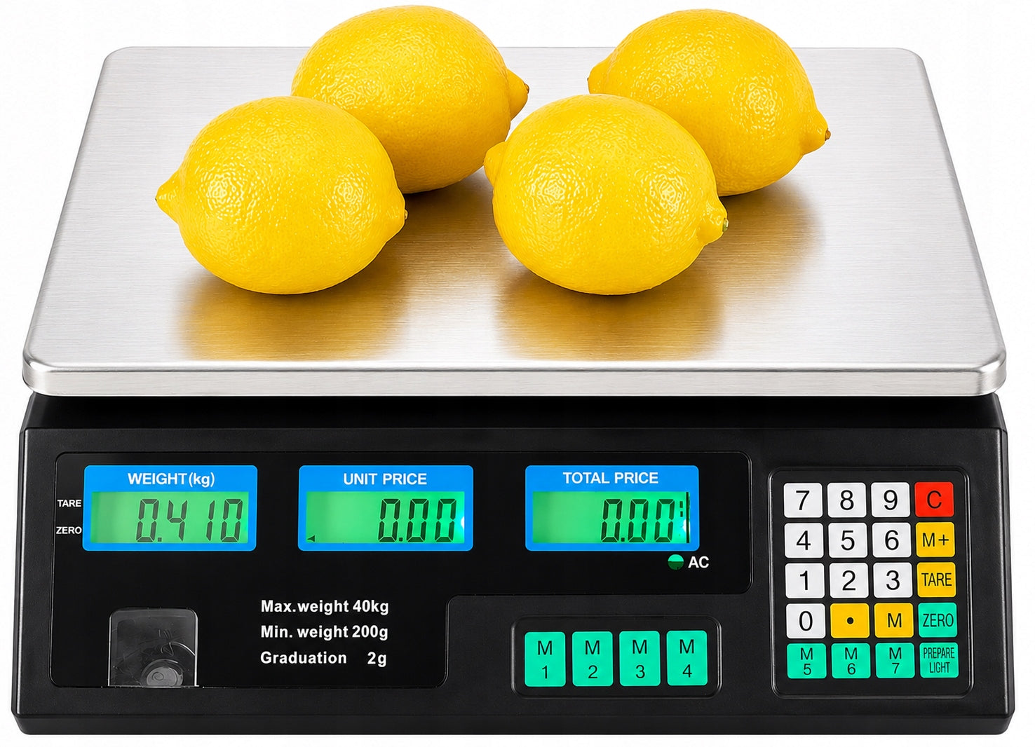 WIRELESS Electric SCALE, LCD Display, Shop, 40kg, 2g Packaging status original