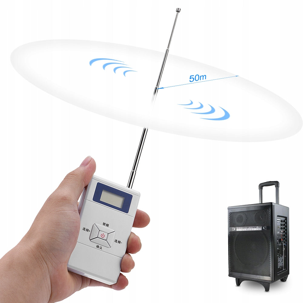 WIRELESS FM TRANSMITTER MINI PORTABLE 70MHZ~108MHZ ADJUSTABLE EAN (GTIN) 06977619069923