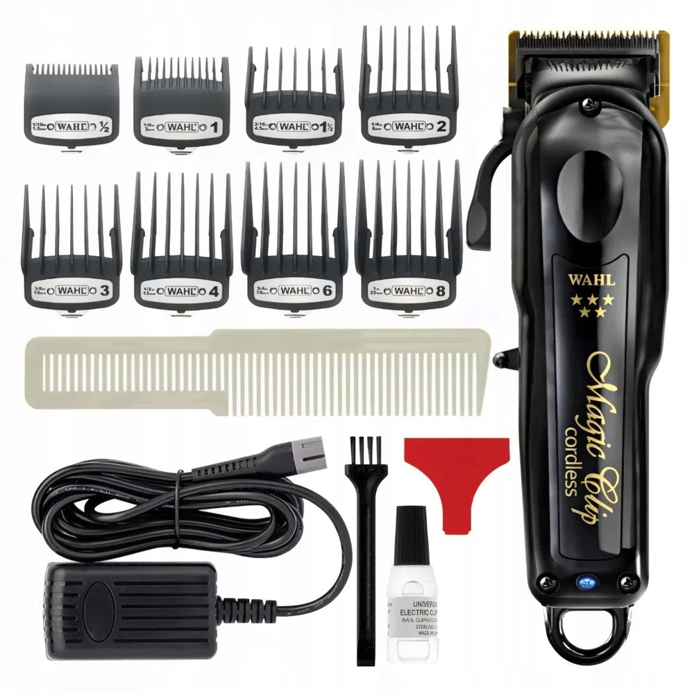 WIRELESS HAIR CLIPPER WAHL CORDLESS MAGIC CLIP BLACK LIMITED USA
