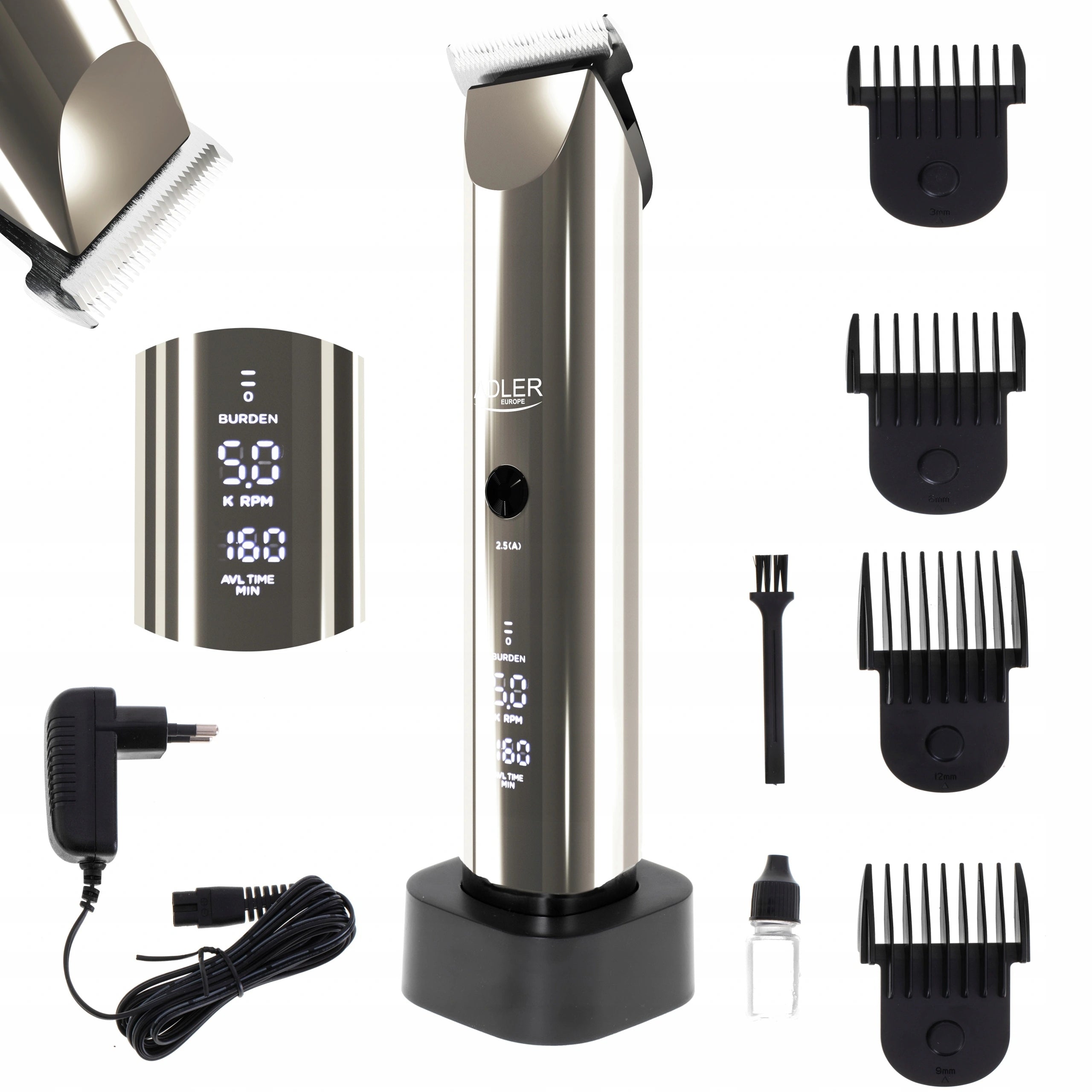 WIRELESS HAIR CLIPPER WITH LCD Adler AD 2834