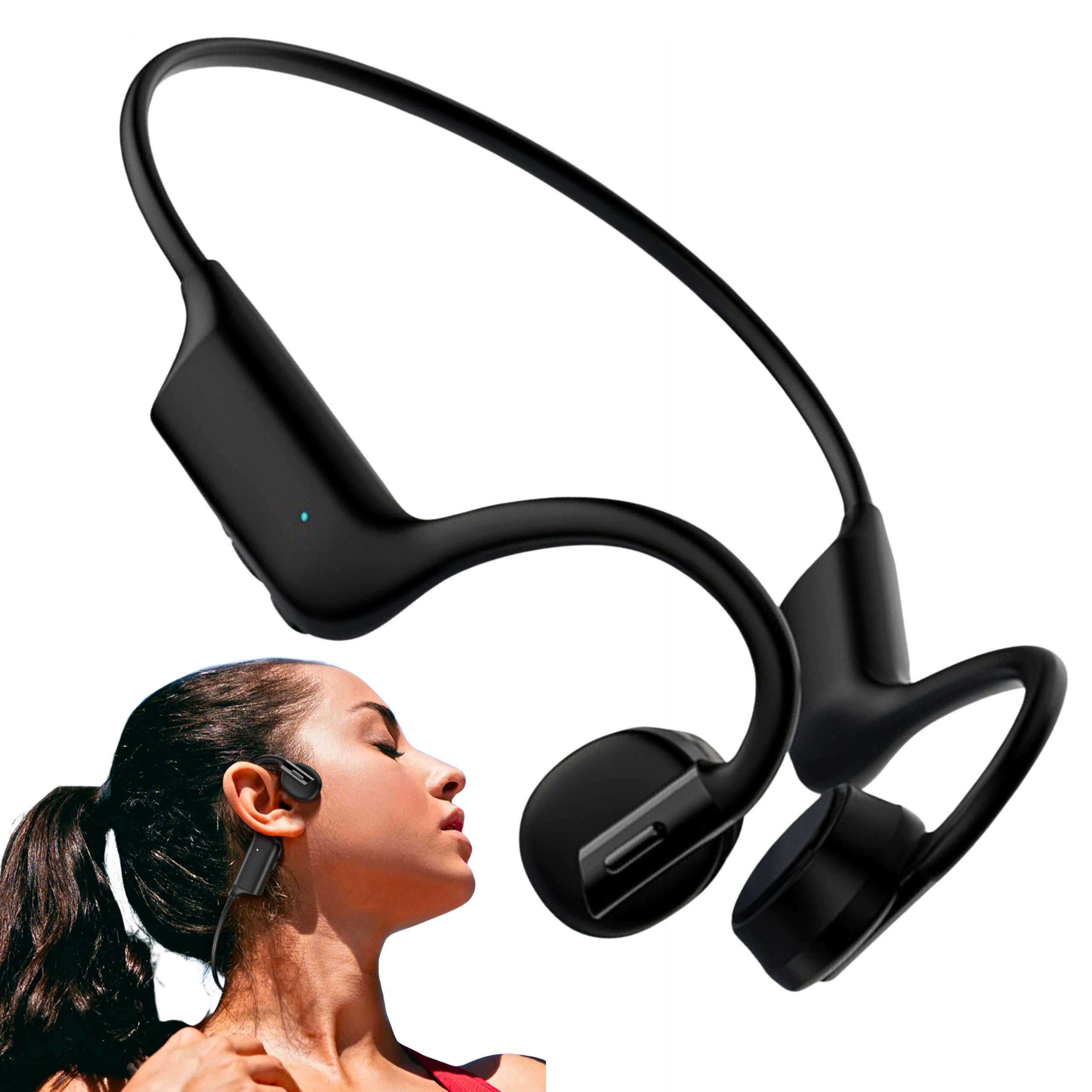 WIRELESS HEADPHONES BONE CONDUCTION BLUETOOTH SPORTS K08
