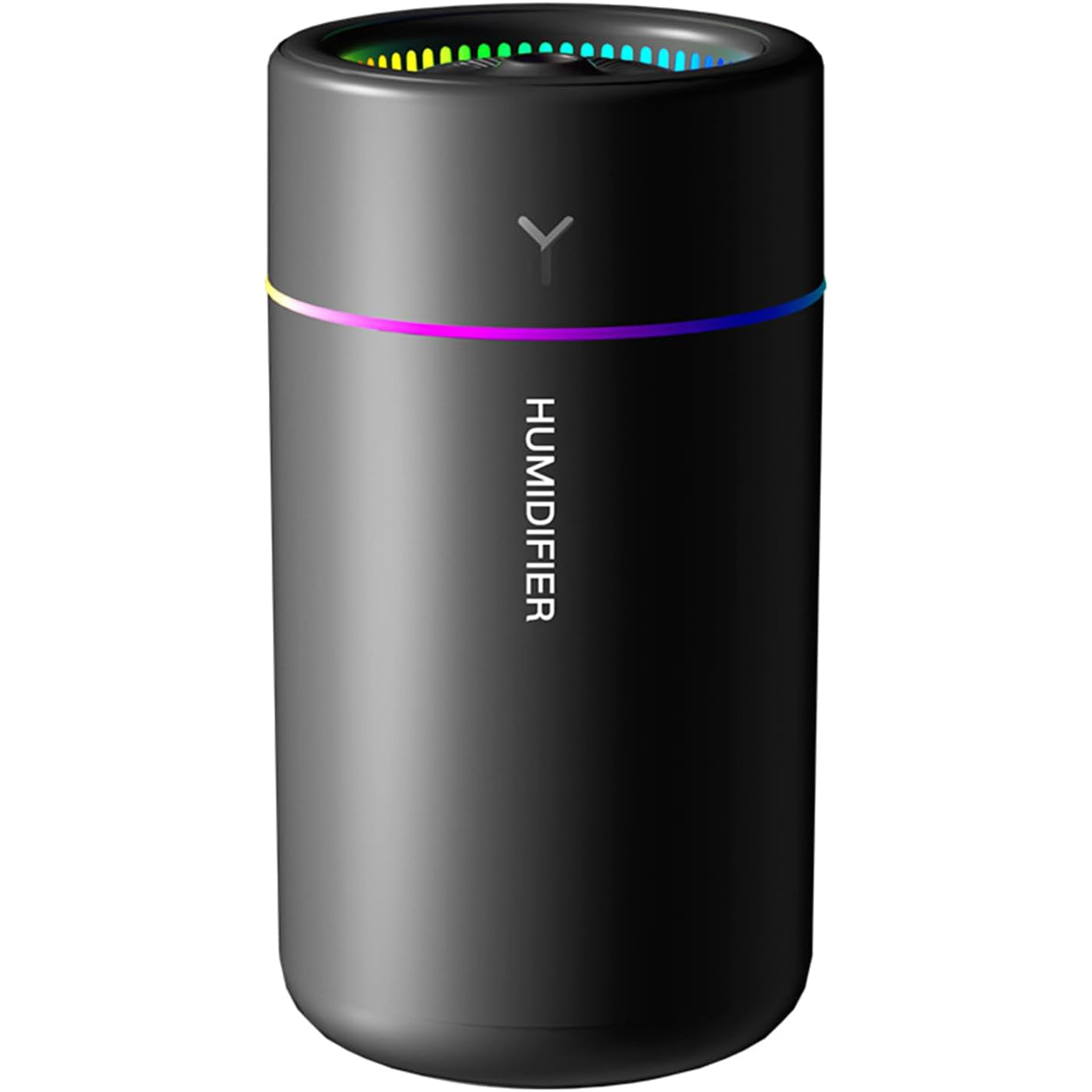 WIRELESS HUMIDIFIER FOR BEDROOM WITH LEDS 280 ML USB Dominant color black
