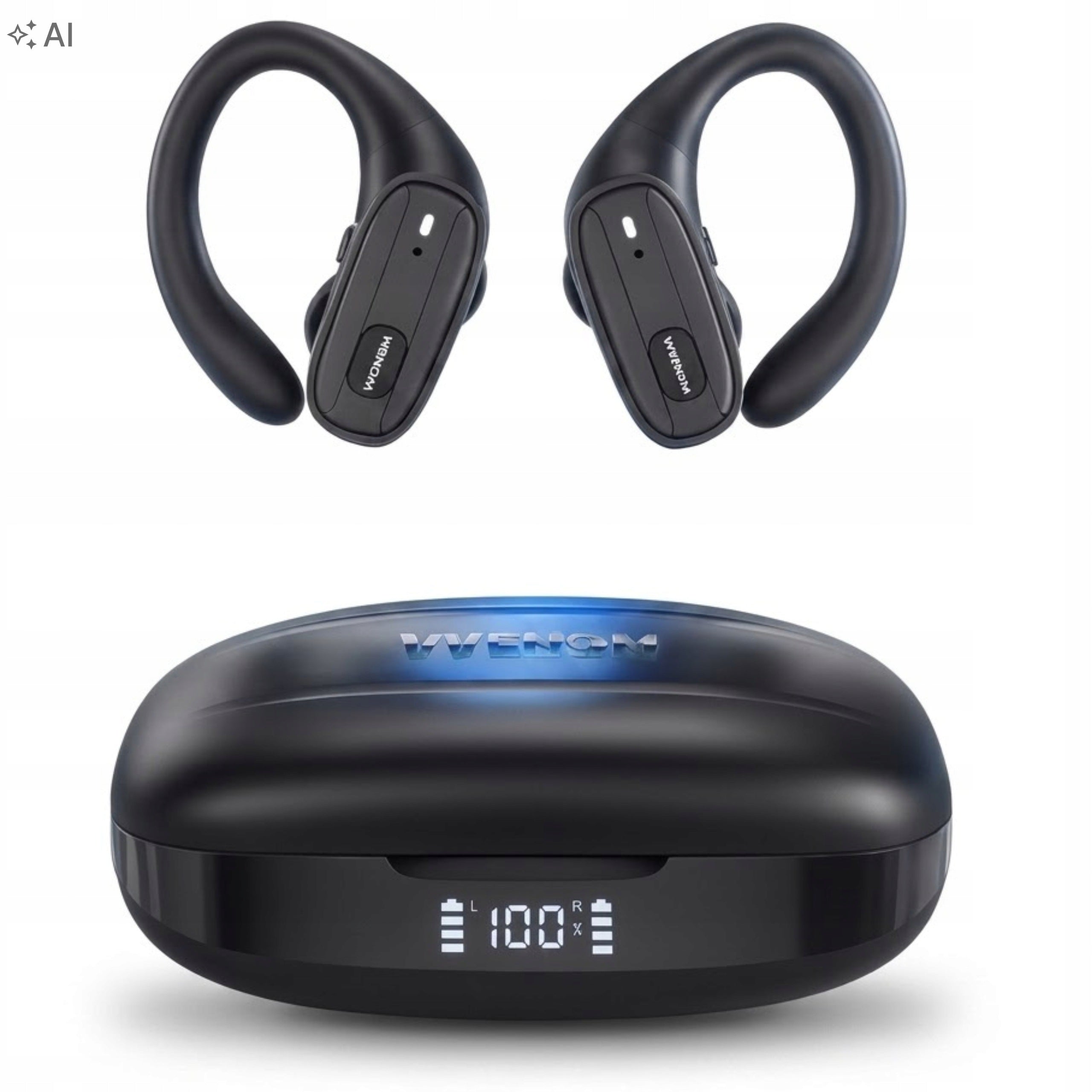 WIRELESS Headphones WENOM behind-the-ear Bluetooth BASS original in-ear Manufacturer code Wenom lp80 pro max