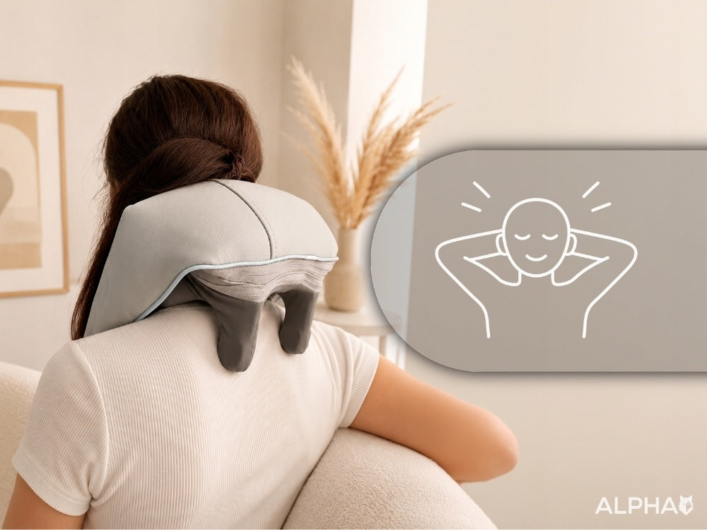 WIRELESS Massager for Back Neck Arms Heating Massaging Alpha Packaging status original