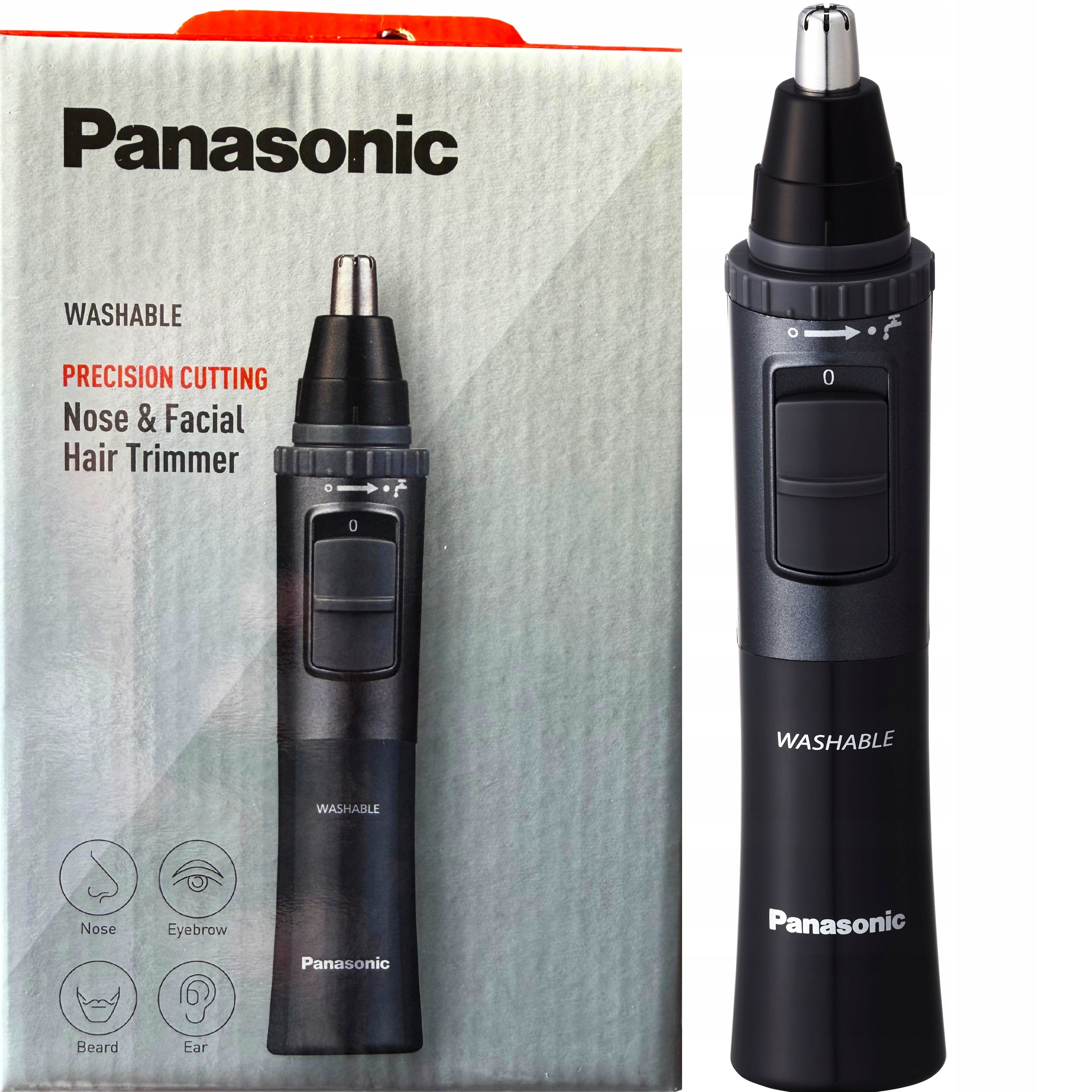 WIRELESS Nose Trimmer Eyebrow WATERPROOF 2in1 FOR SHAVING HAIR BATTERIES