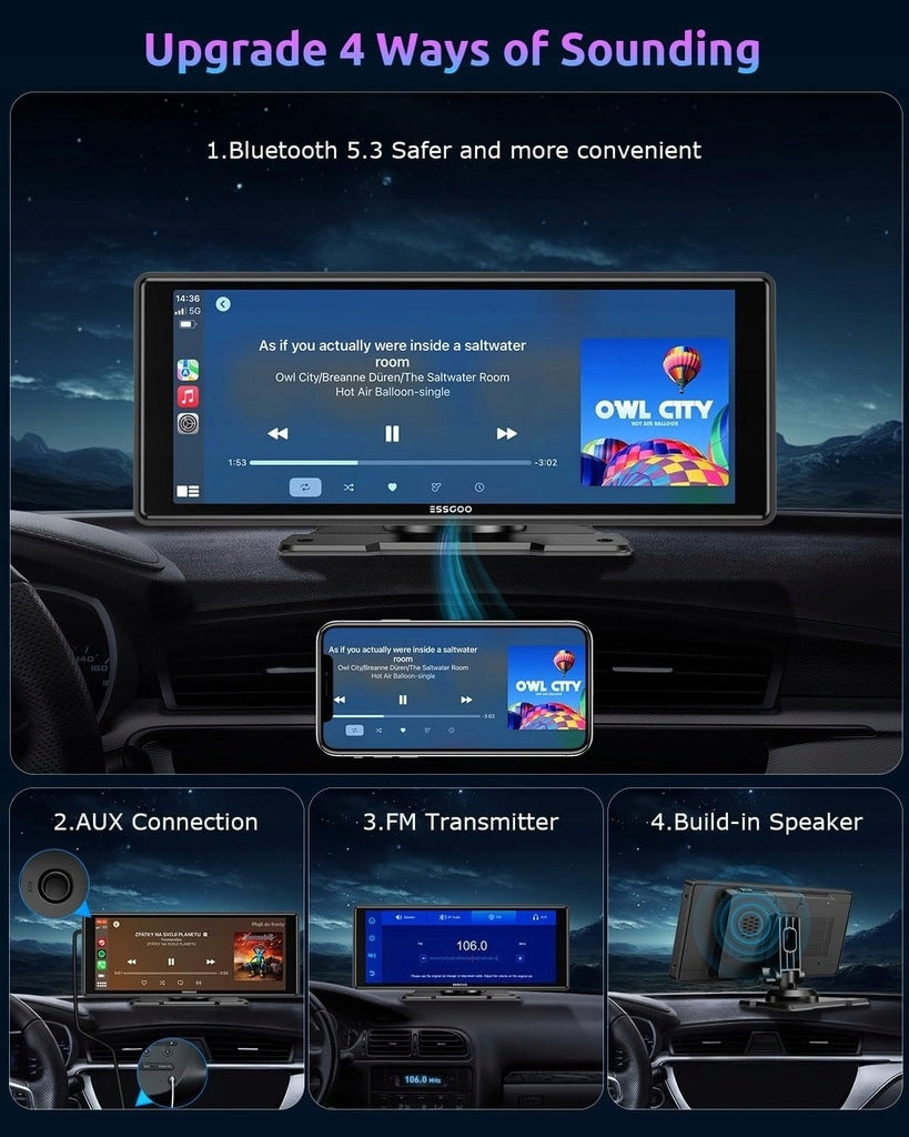 WIRELESS SCREEN CARPLAY ESSGOO TS0001 Packaging status original