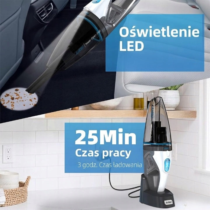 WIRELESS SILENT HANDHELD VACUUM CLEANER ANKTEL POWER CLEAN 2400 WET Manufacturer code 2400