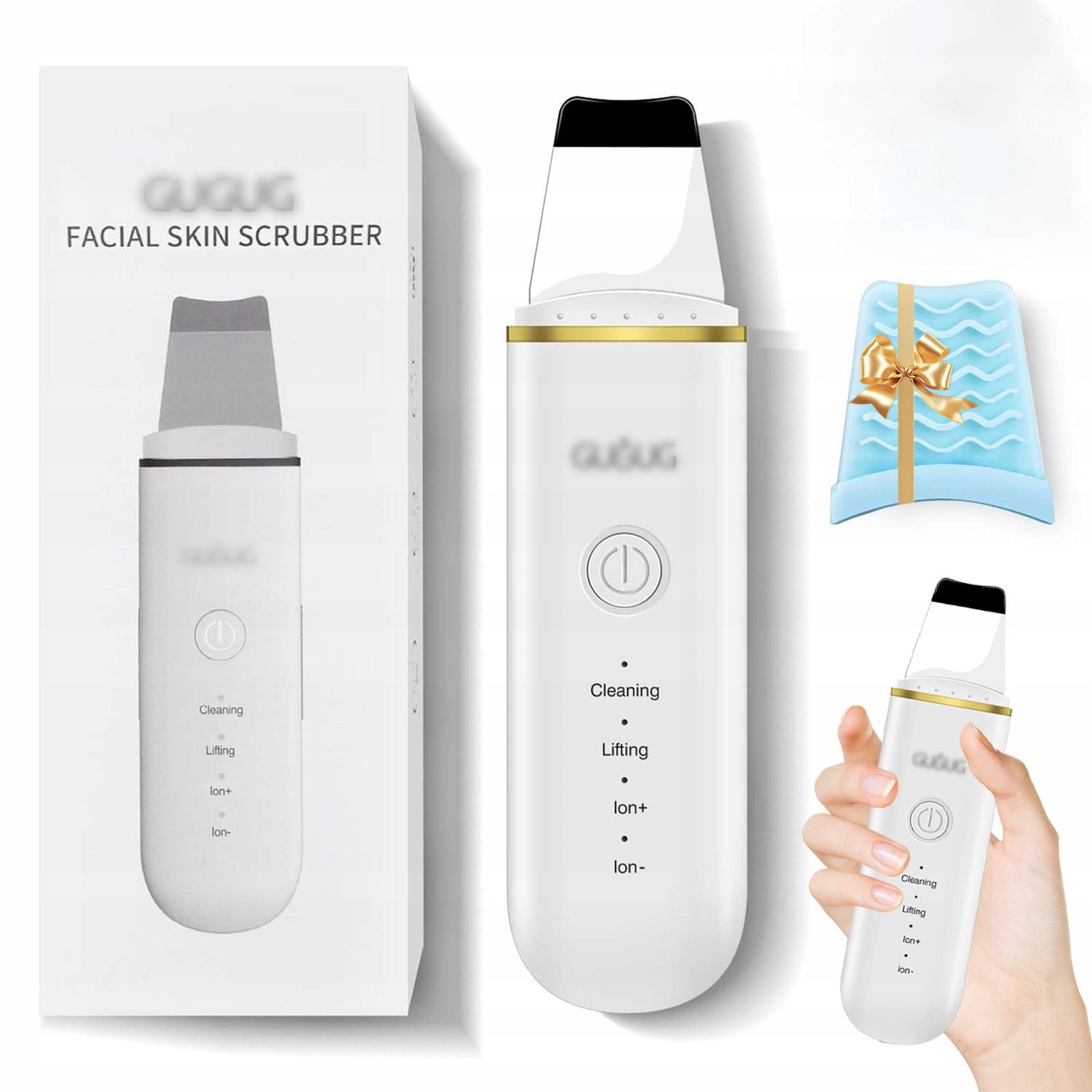WIRELESS SKIN SCRUBBER CAVITATION PEELING SONOPHORESIS FACIAL PEELING